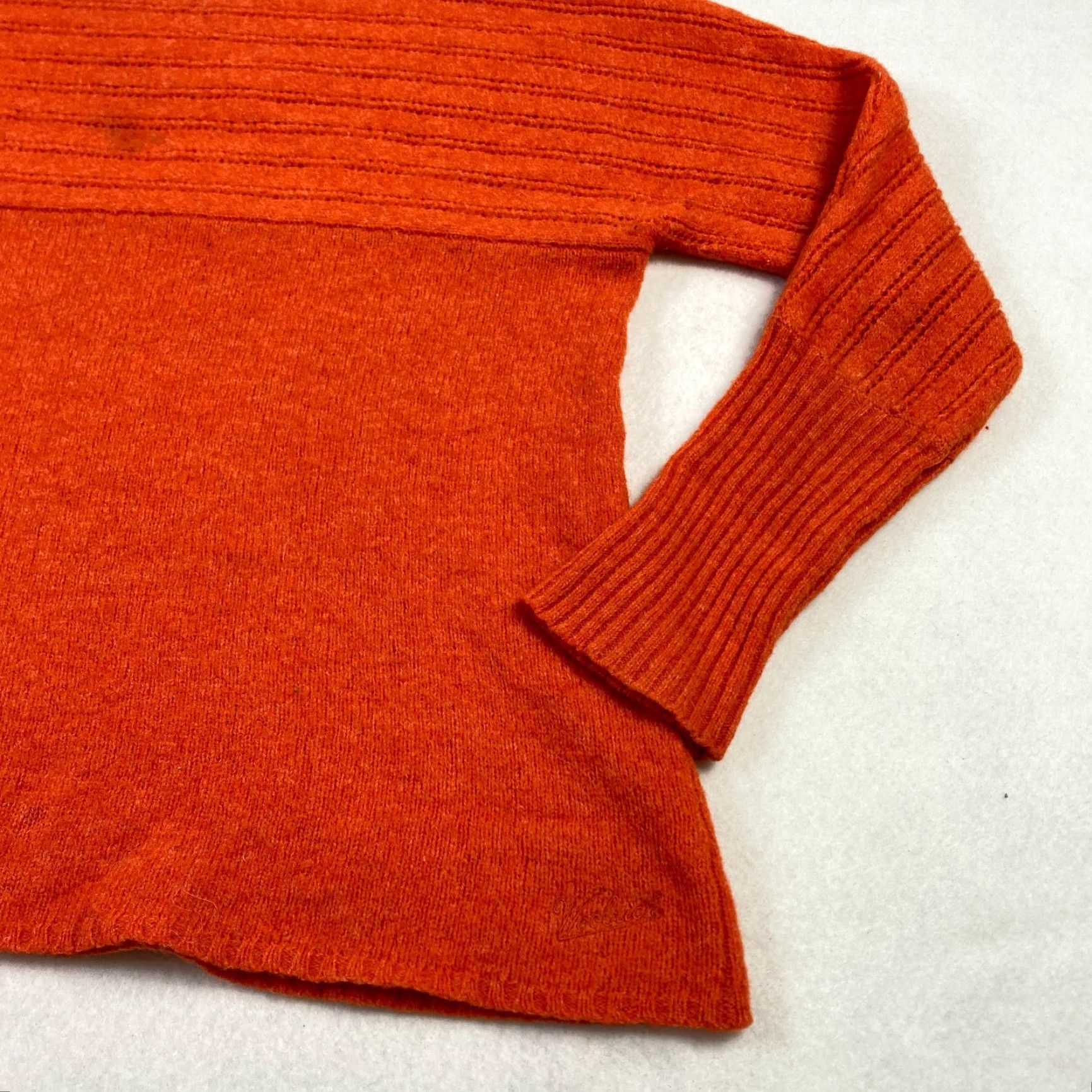 Vintage Woolrich Wool Sweater Women's XL Dark Orange Long Sleeve Square Neck Casual Size XL / US 12-14 / IT 48-50 - 3 Thumbnail