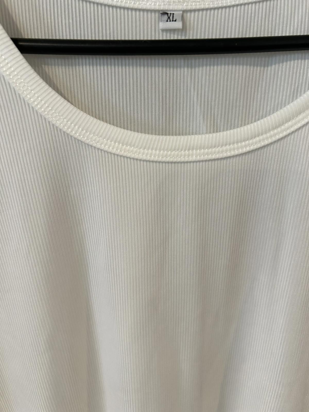 Other Women's White Ribbed Tank Top XL Size XL / US 12-14 / IT 48-50 - 3 Thumbnail