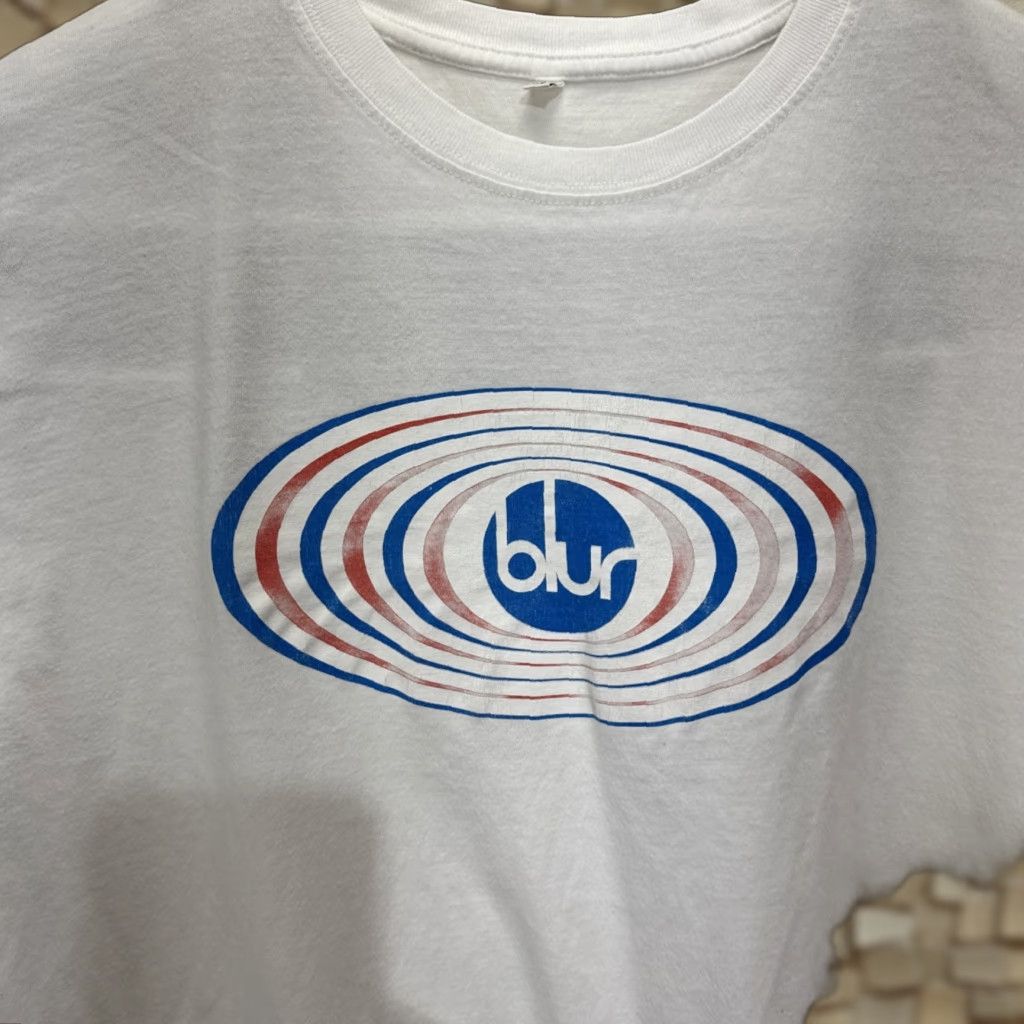Vintage VINTAGE Blur Shirt Long Sleeve XL Unisex Adults Crew Neck Graphic Print 90s Band Logo Green White" Size US XL / EU 56 / 4 - 1 Thumbnail
