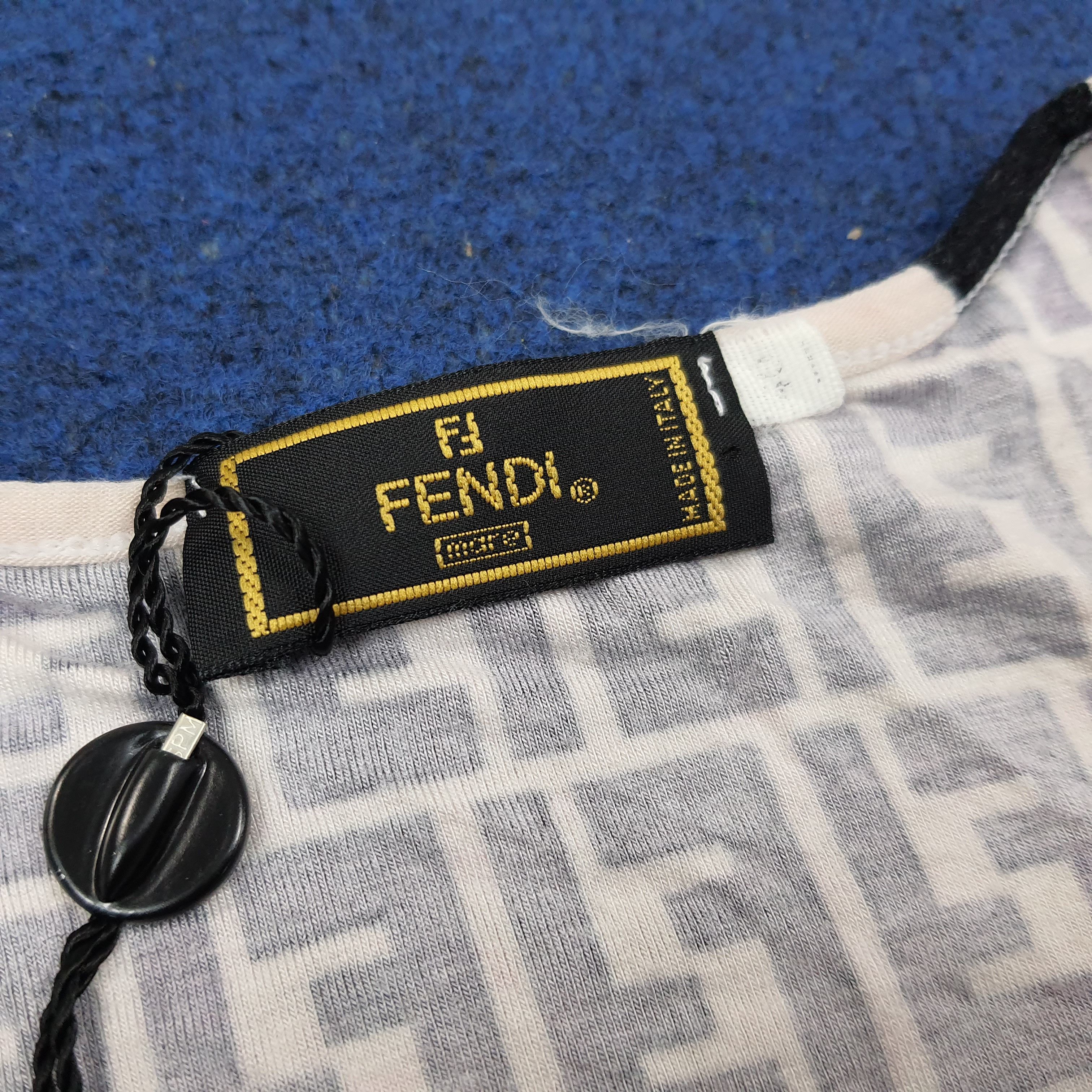 Fendi Vintage Fendi Mare Luxury Brand Tshirt C239N47 Size XXS / US 00 / IT 34 - 5 Thumbnail