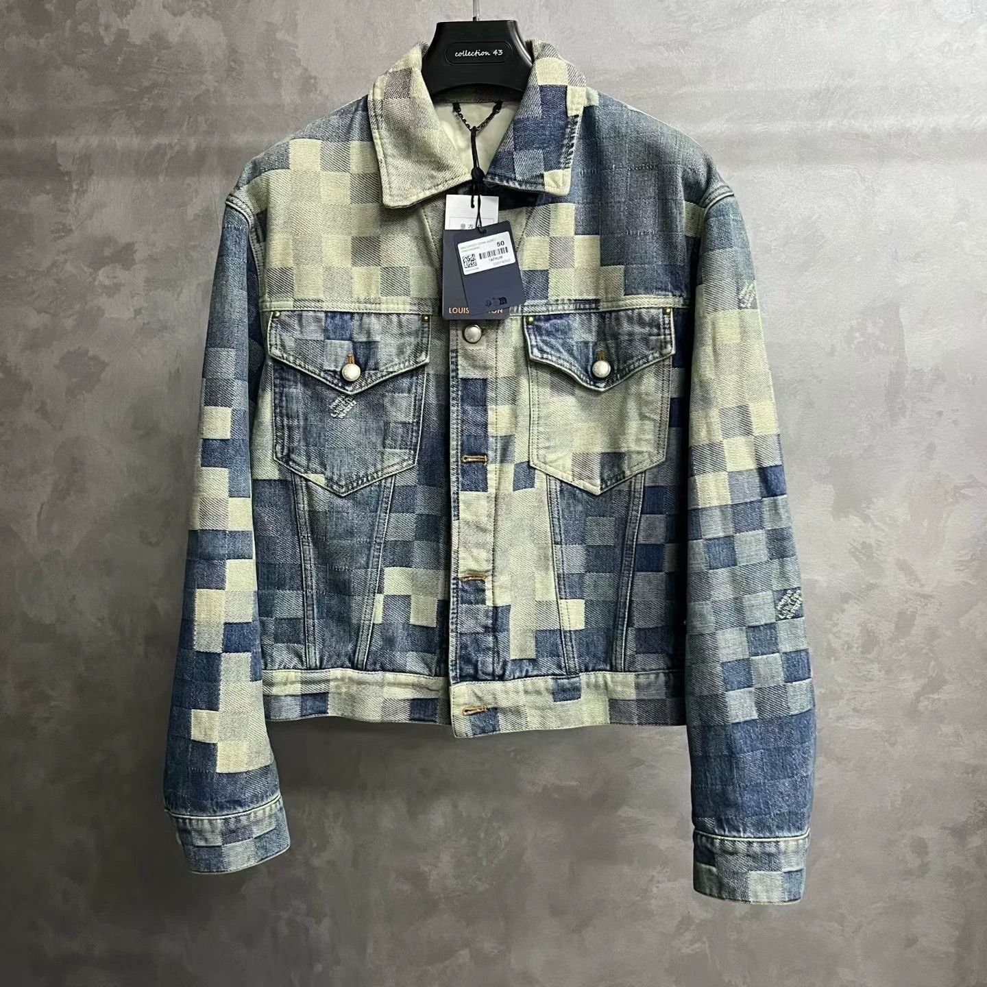 Louis Vuitton louis vuitton blue patterned denim jacket Size US L / EU 52-54 / 3 - 1 Thumbnail