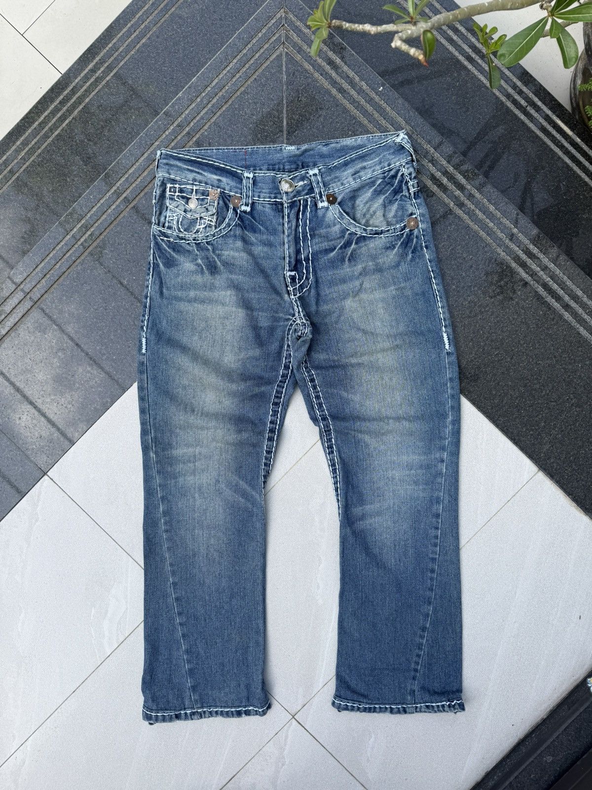True Religion 90’s TRUE RELIGION RARE VINTAGE POCKET LOGO Y2K DENIM PANTS Size US 32 / EU 48 - 4 Thumbnail
