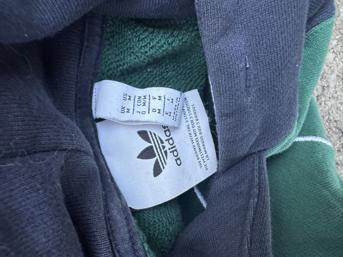 Adidas × Vintage Green blue pinstripe adidas sweater Size US M / EU 48-50 / 2 - 3 Thumbnail