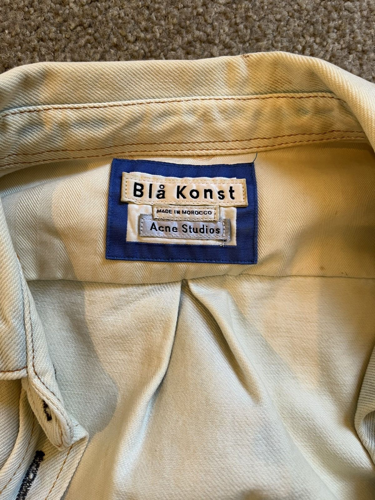 Acne Studios Acne Studios Blå Konst Denim Jacket Unisex Size US S / EU 44-46 / 1 - 3 Thumbnail