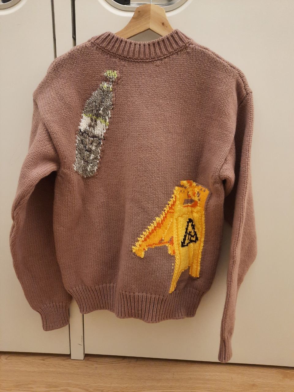 Off-White FW20 AW20 Embroidered Intarsia Sweater Size US S / EU 44-46 / 1 - 2 Thumbnail