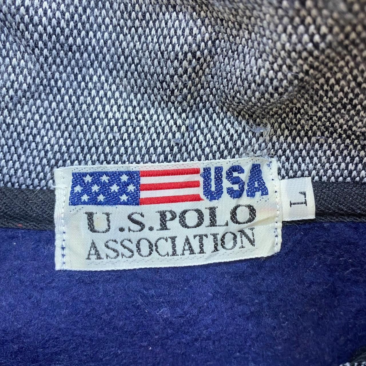 U.S. Polo Assn. Vintage US POLO ASSOCIATION Embroidered Half Zipper Sweater Size L / US 10 / IT 46 - 5 Thumbnail