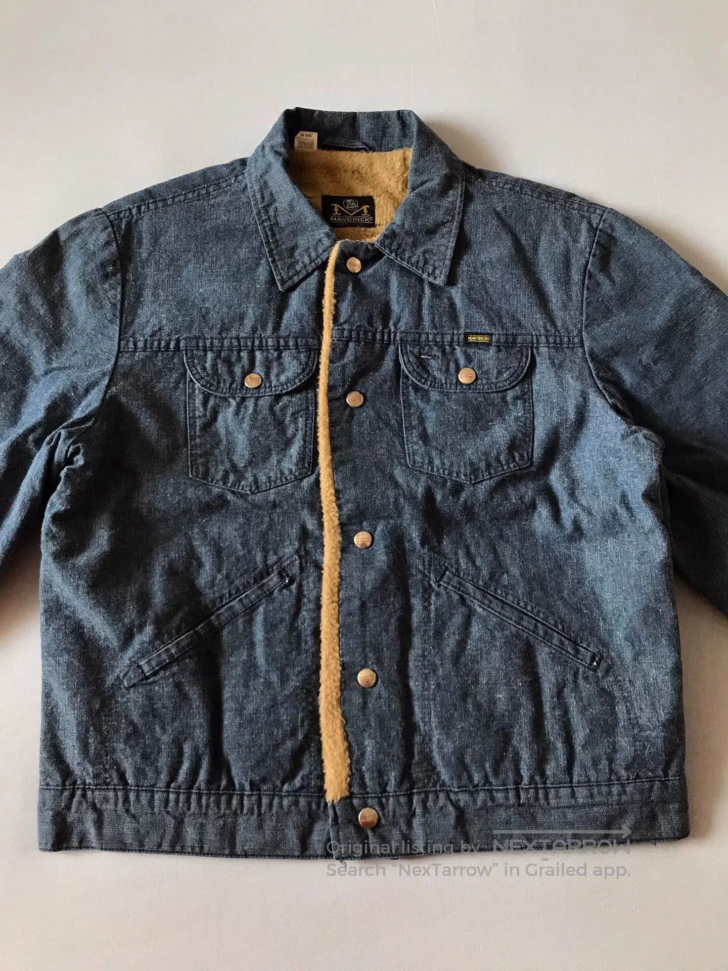 Wrangler 80s Blue Bell Maverick Sherpa Western Jacket. Size US S / EU 44-46 / 1 - 4 Thumbnail