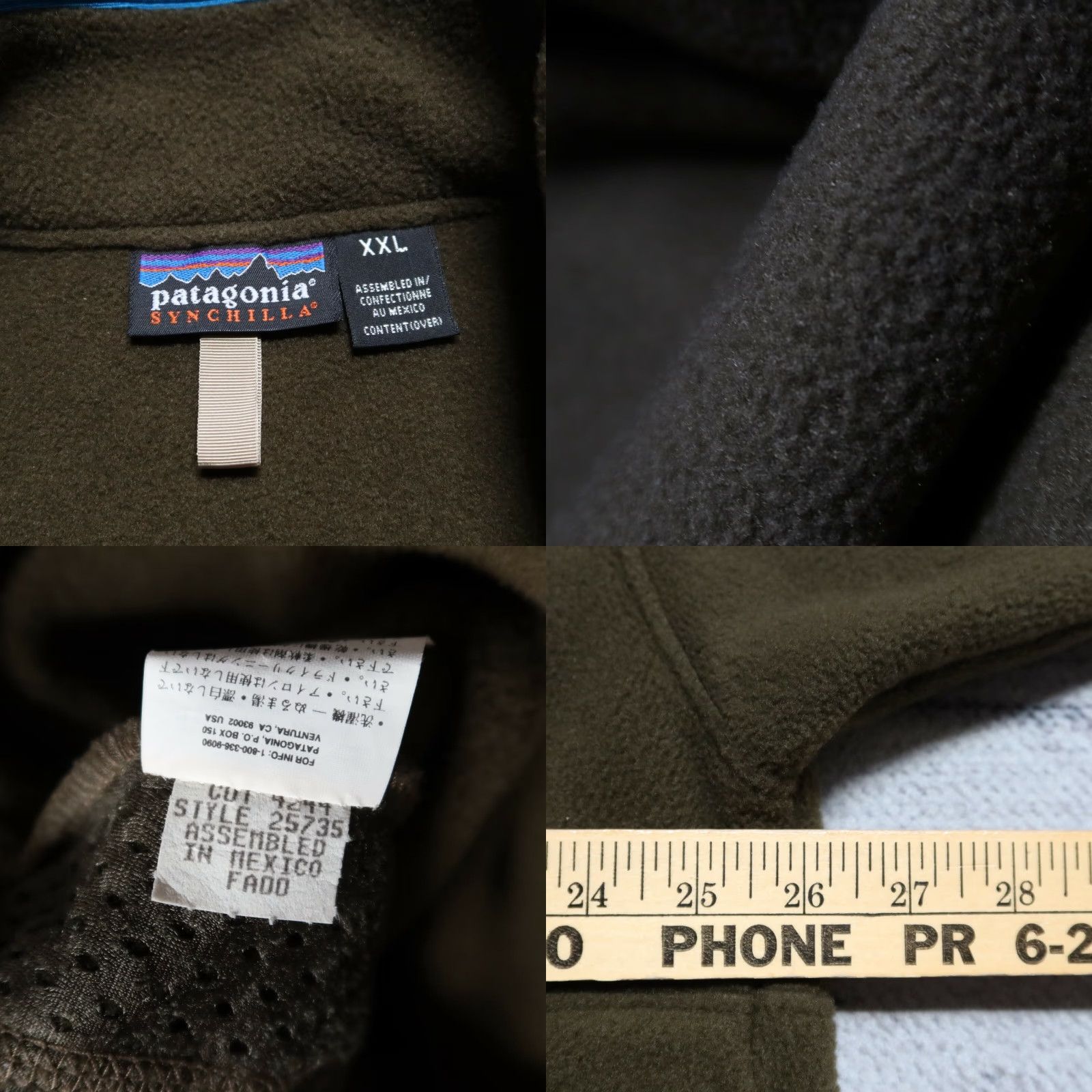Patagonia VINTAGE Patagonia Classic Synchilla Fleece Marsupial Pullover Green XXL Men Pullover Marsupial 90s Size US XXL / EU 58 / 5 - 8 Thumbnail