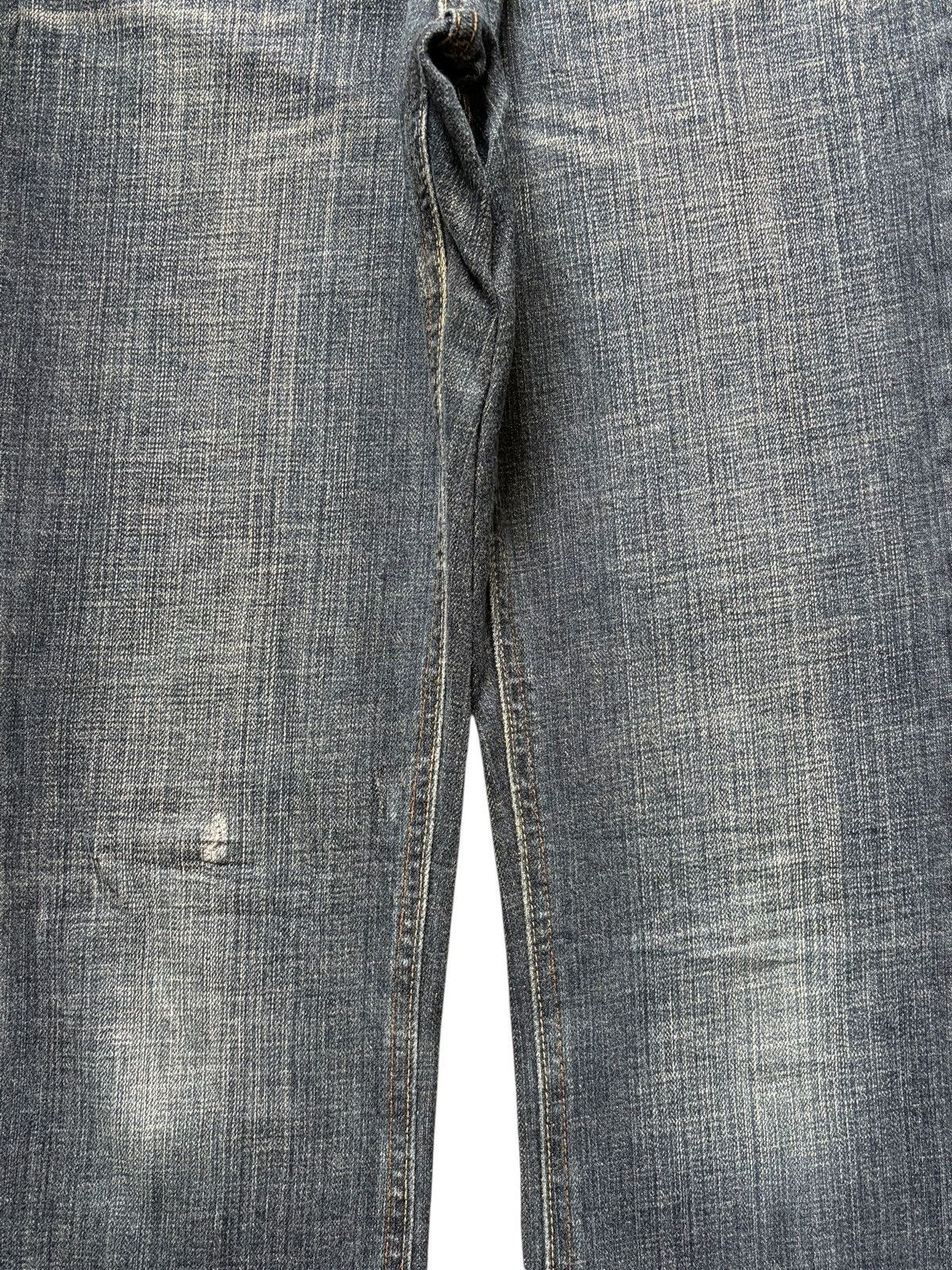 Diesel Vintage Japanese Brand Blue Wash Distress Flare Jeans Size 29" - 3 Thumbnail