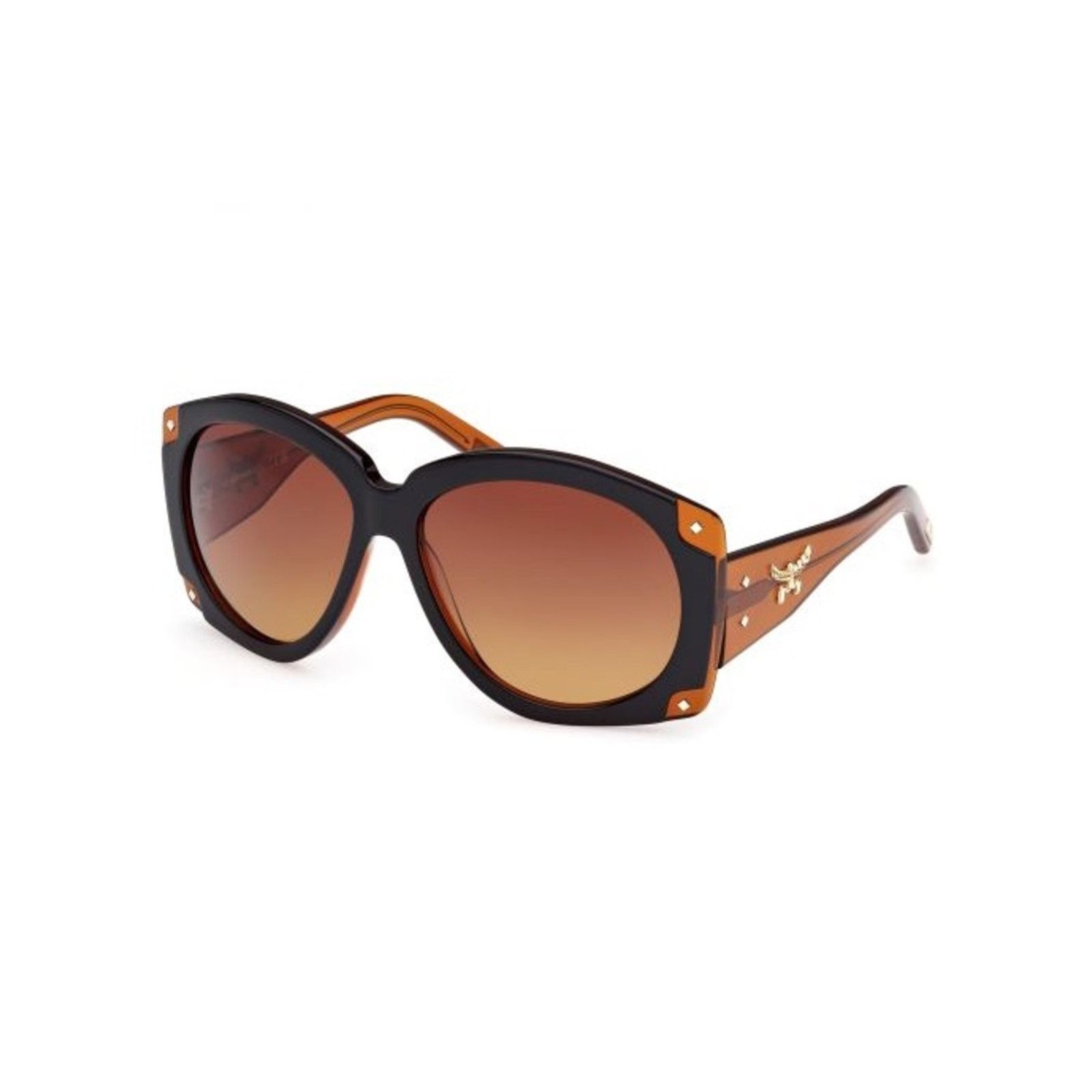 MCM New MCM Black and Brown Oversized Gradient Oval Sunglasses Size ONE SIZE - 1 Thumbnail