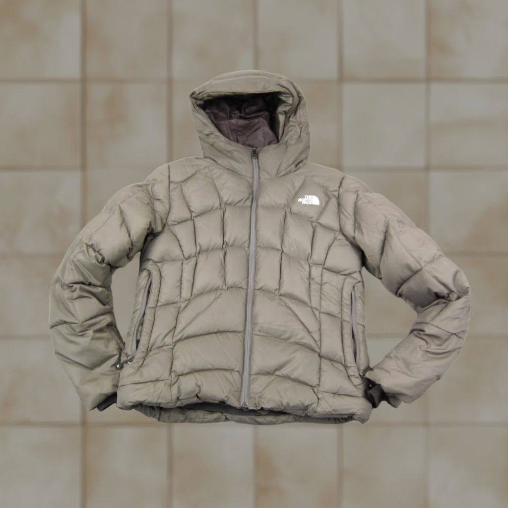 The North Face The North Face Jacket Womens M Green 600 Goose Down Puffer Hooded Outdoor Full Zip Pockets Solid Windproof Fall Winter Spring Regular Down Womens Size M / US 6-8 / IT 42-44 - 1 Thumbnail