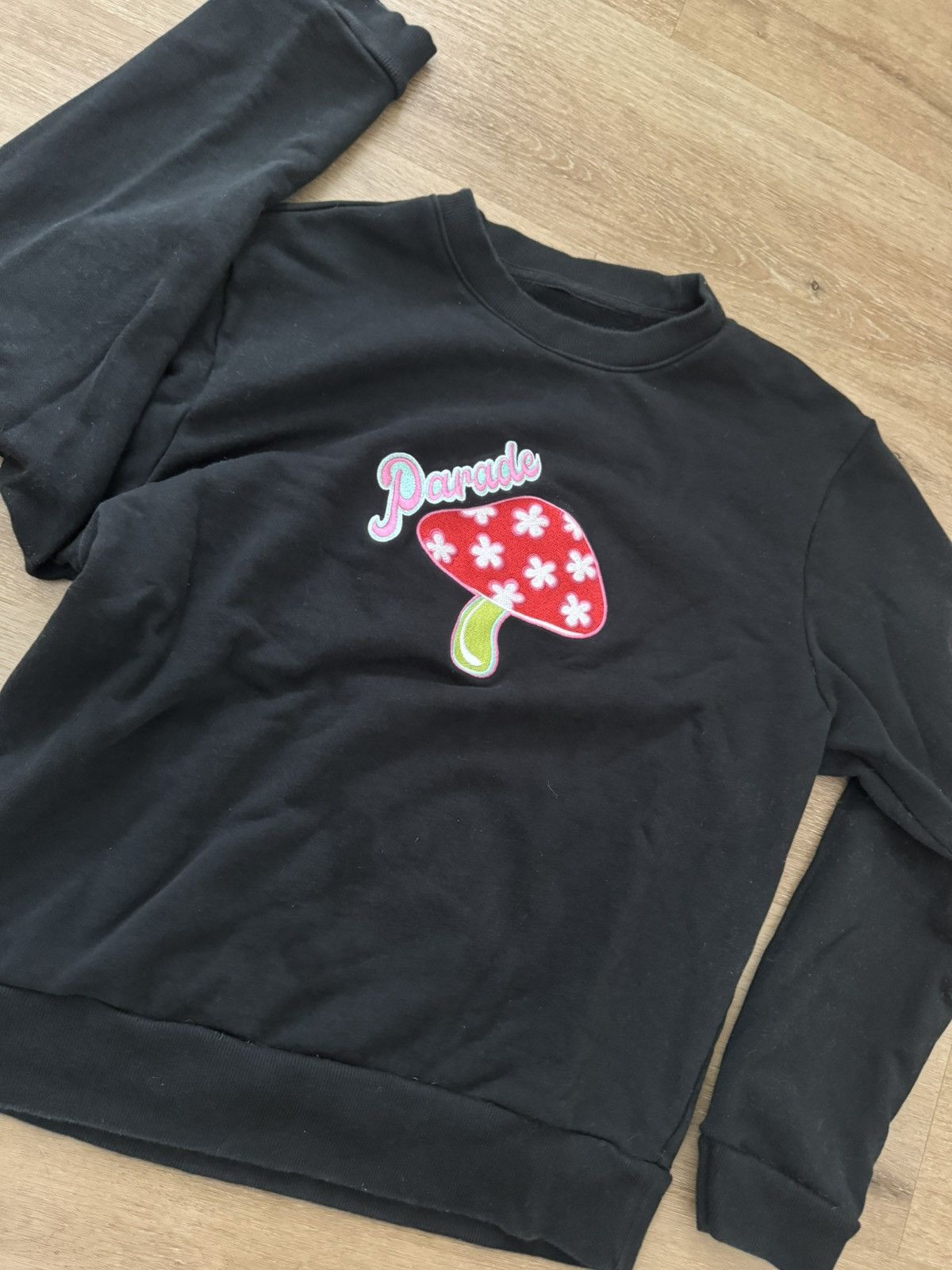 Paradise × Vintage Vintage 70s Style Fantasy Magic Mushroom Sweater LARGE Size US L / EU 52-54 / 3 - 11 Thumbnail