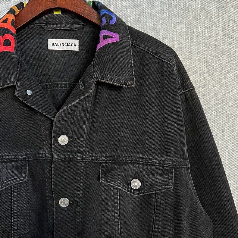 Balenciaga Balenciaga size 34 White back logo denim jacket Size XS / US 0-2 / IT 36-38 - 3 Thumbnail