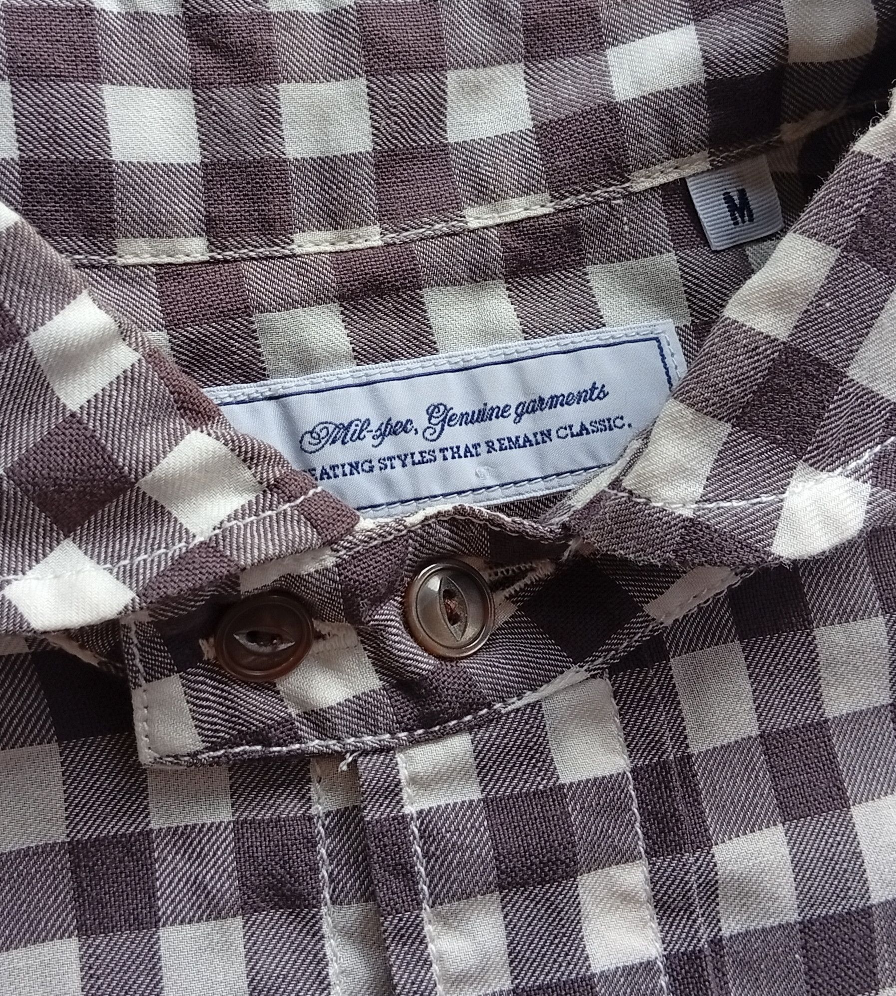Japanese Brand Boston Nine chinstrap collar shirt Size US M / EU 48-50 / 2 - 3 Thumbnail