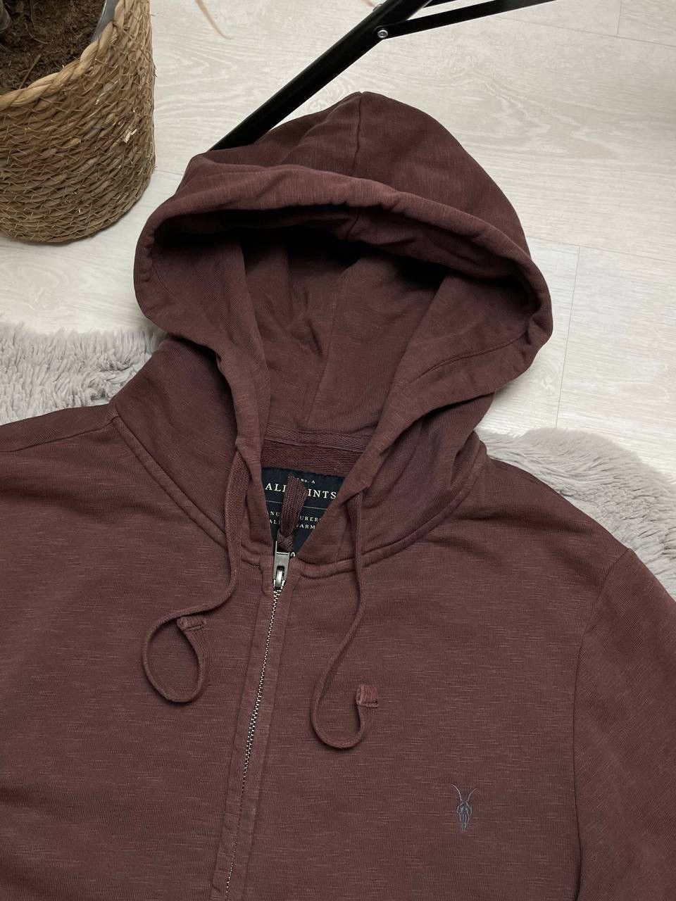 Allsaints × Vintage Allsaints ZIP Up Hoodie Small Center Logo Oversized Y2K Size US S / EU 44-46 / 1 - 2 Thumbnail