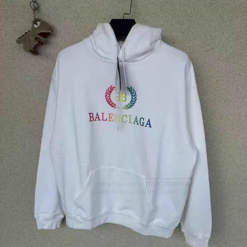 Balenciaga Balenciaga Rainbow wheat hooded sweatshirt Size US S / EU 44-46 / 1 - 1 Thumbnail