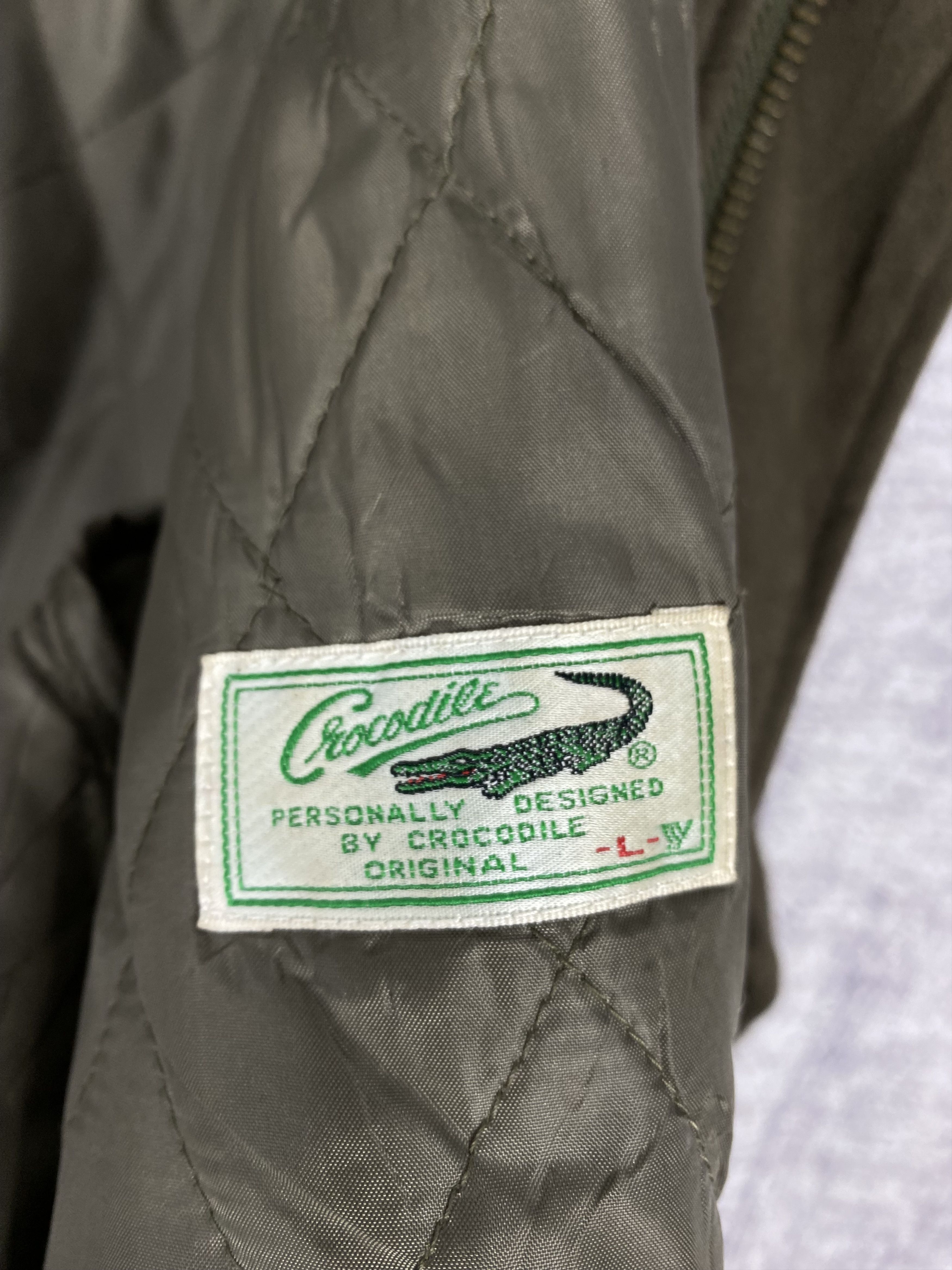 Japanese Brand Vintage Crocodile Quilted Lining Zip Up Jacket Size US L / EU 52-54 / 3 - 10 Thumbnail