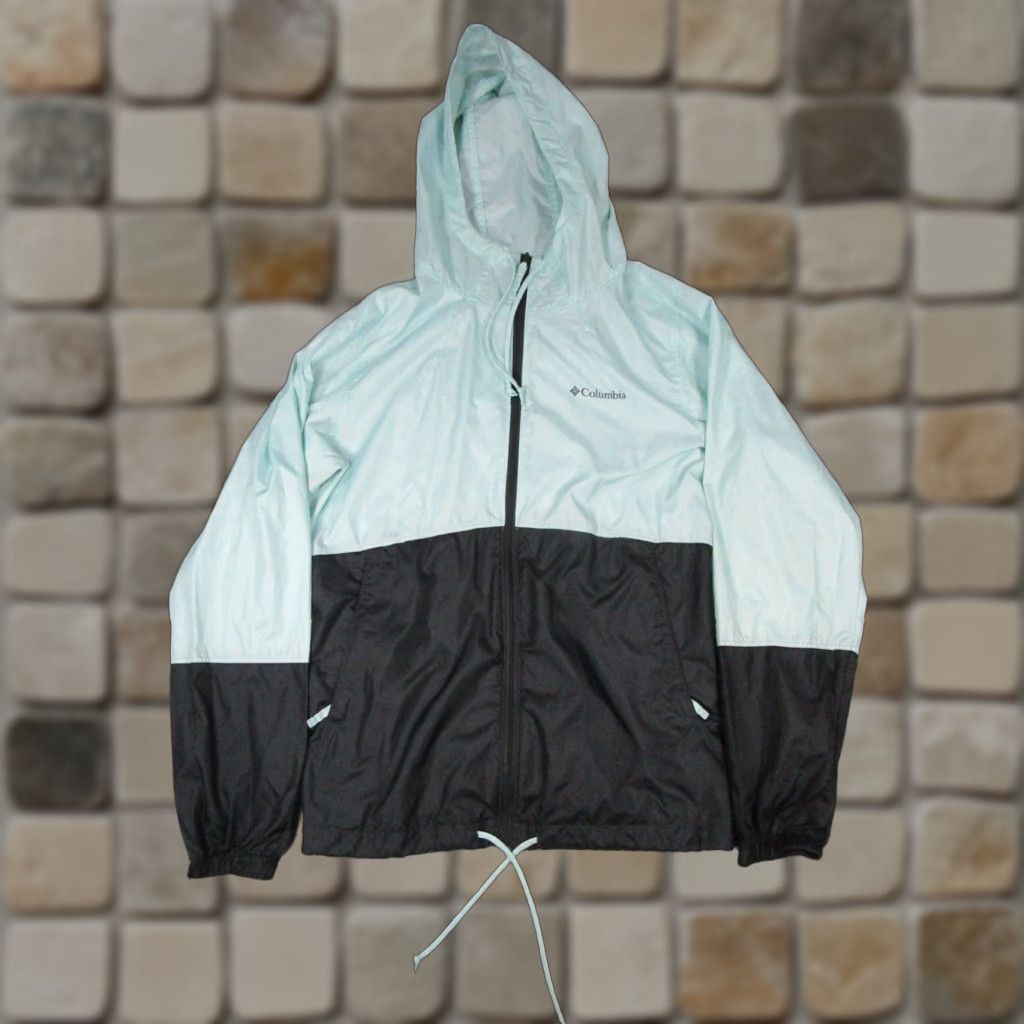 Vintage VINTAGE Columbia Flash Forward Jacket Womens Small Blue Black Windbreaker cap? Size S / US 4 / IT 40 - 1 Thumbnail