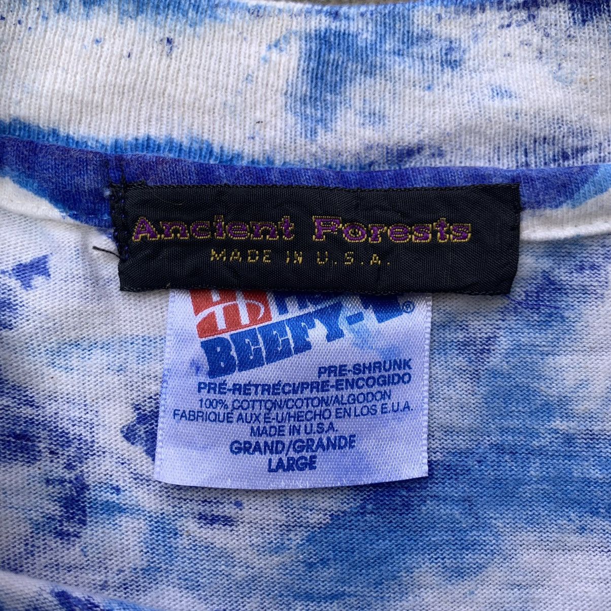 Vintage Ancient Forest Tie Dye Single Stitch Tshirt