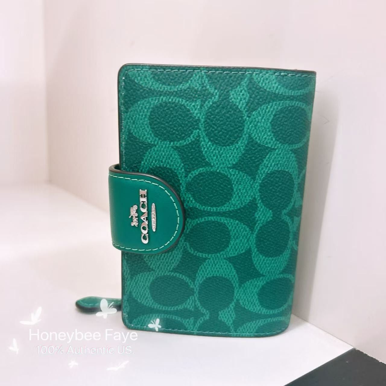 Coach NWT Coach Medium Corner Zip Wallet In Signature Canvas CW786 Size ONE SIZE - 4 Thumbnail