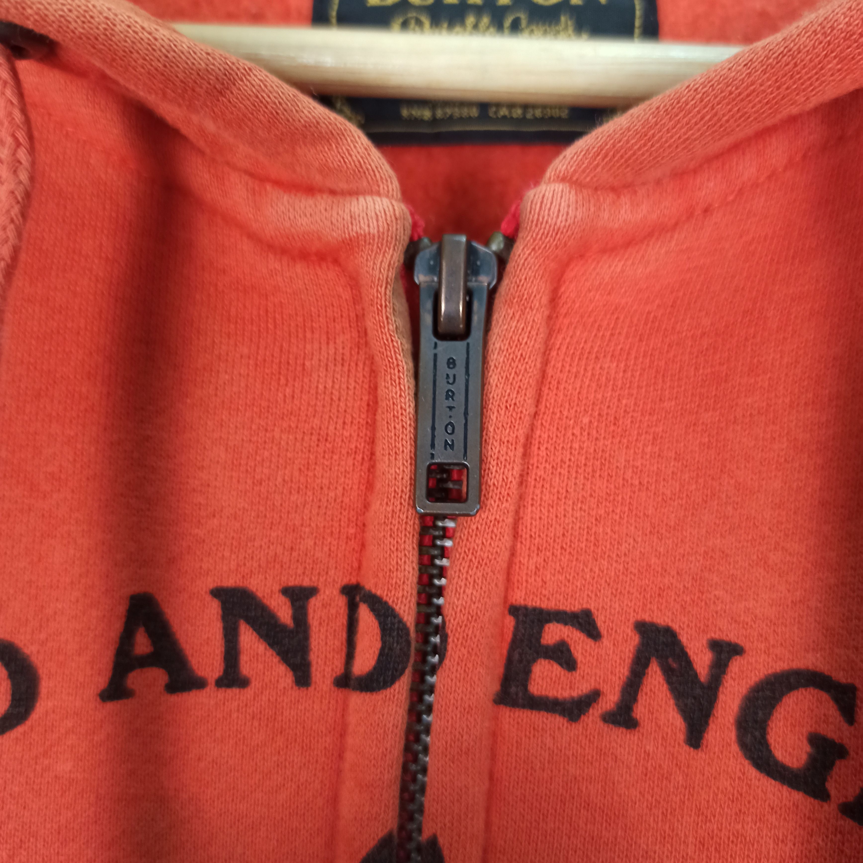 Burton Distressed Burton Hoodie Zipper Size US L / EU 52-54 / 3 - 5 Thumbnail