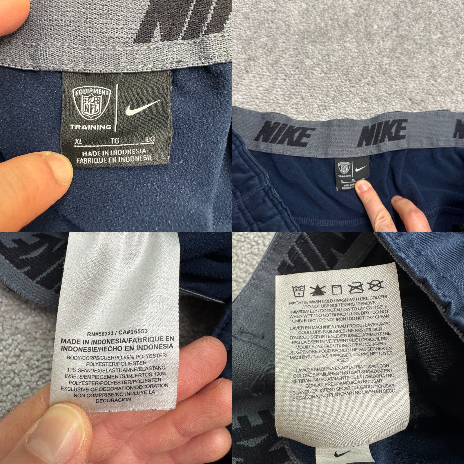 Nike Nike Dri-Fit Equipment Training Track Pants Men XL Blue Size US 36 / EU 52 - 9 Thumbnail