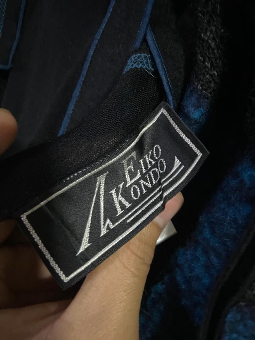 Japanese Brand Vintage Eiko Kondo Patchwork Gothic Style Dress (172) Size XS / US 0-2 / IT 36-38 - 5 Thumbnail