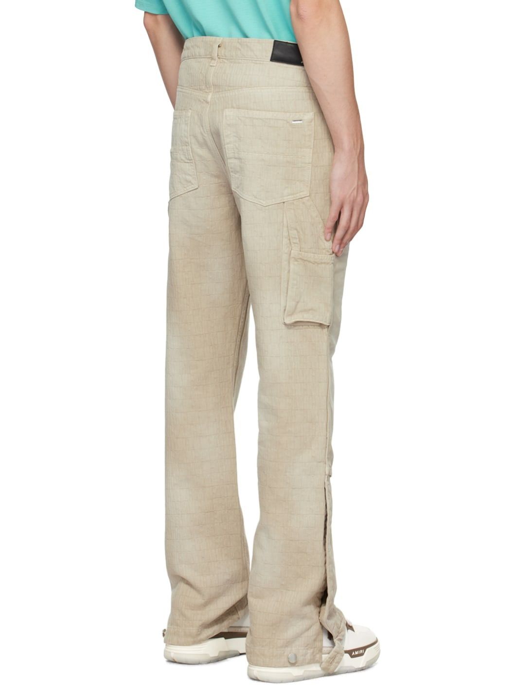 Amiri o1y0525 Cargo Denim Pant in Beige Size US 30 / EU 46 - 3 Thumbnail