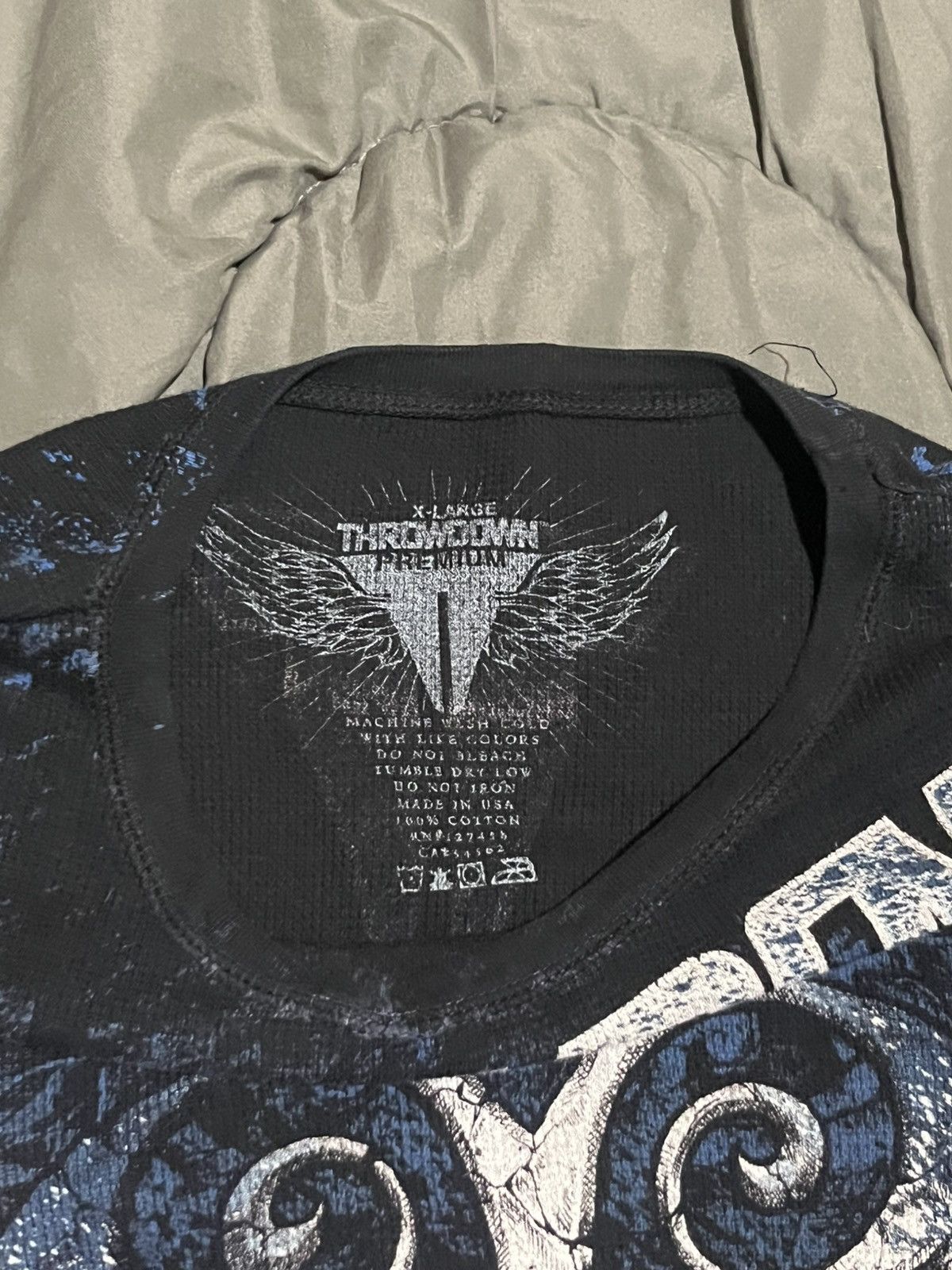 Other Black / Blue Throwdown Thermal Longsleeve Size US XL / EU 56 / 4 - 2 Thumbnail