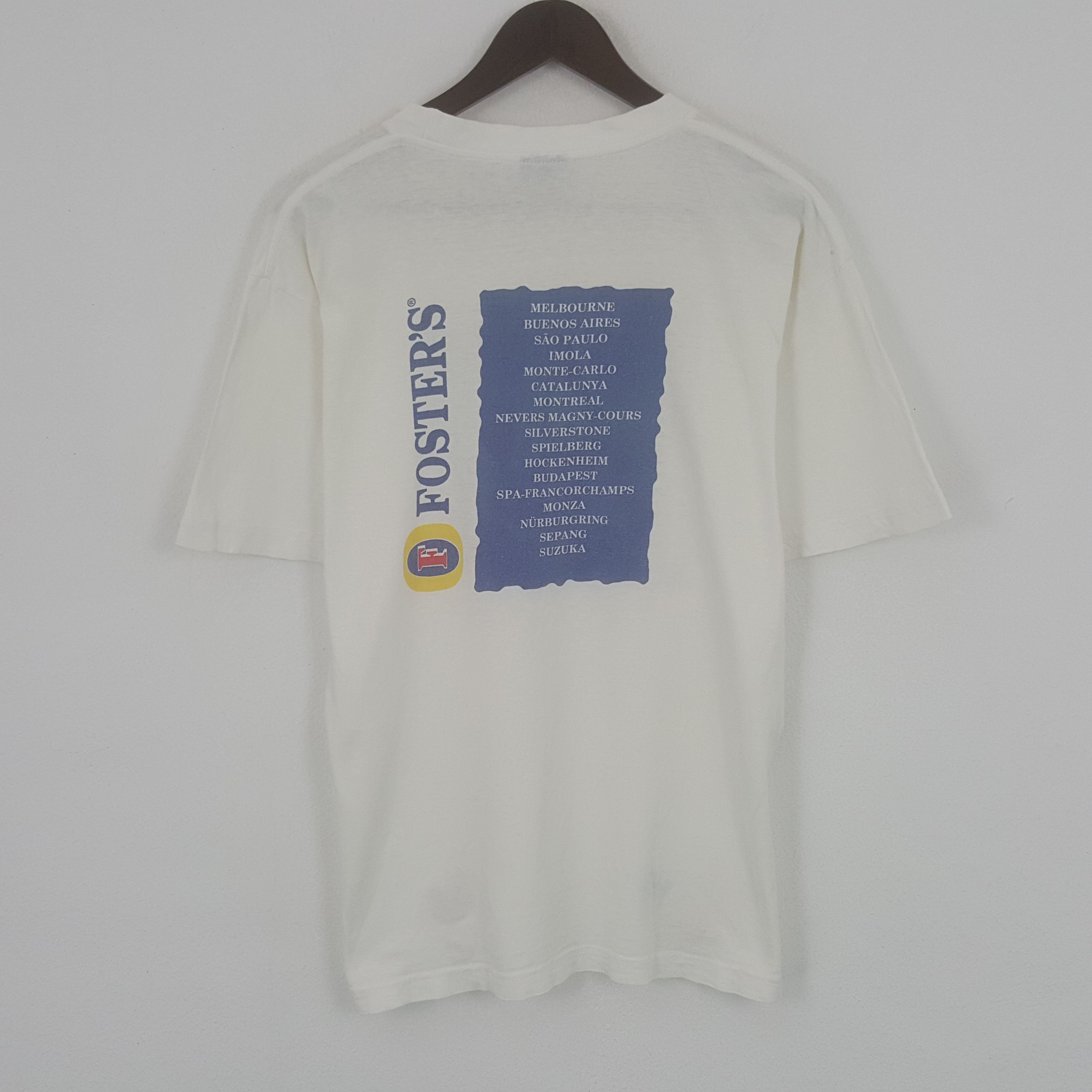 Vintage Vintage Foster's Racing Tshirt Size US M / EU 48-50 / 2 - 3 Thumbnail