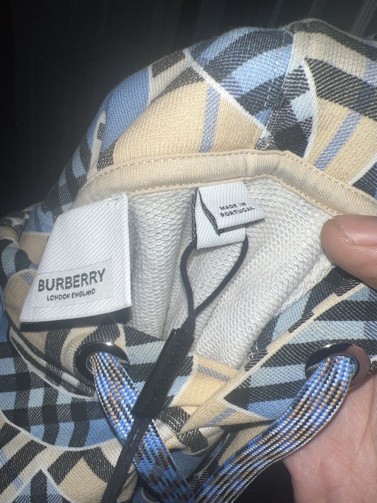 Burberry Burberry hoodie with Blue writing Size US S / EU 44-46 / 1 - 4 Thumbnail