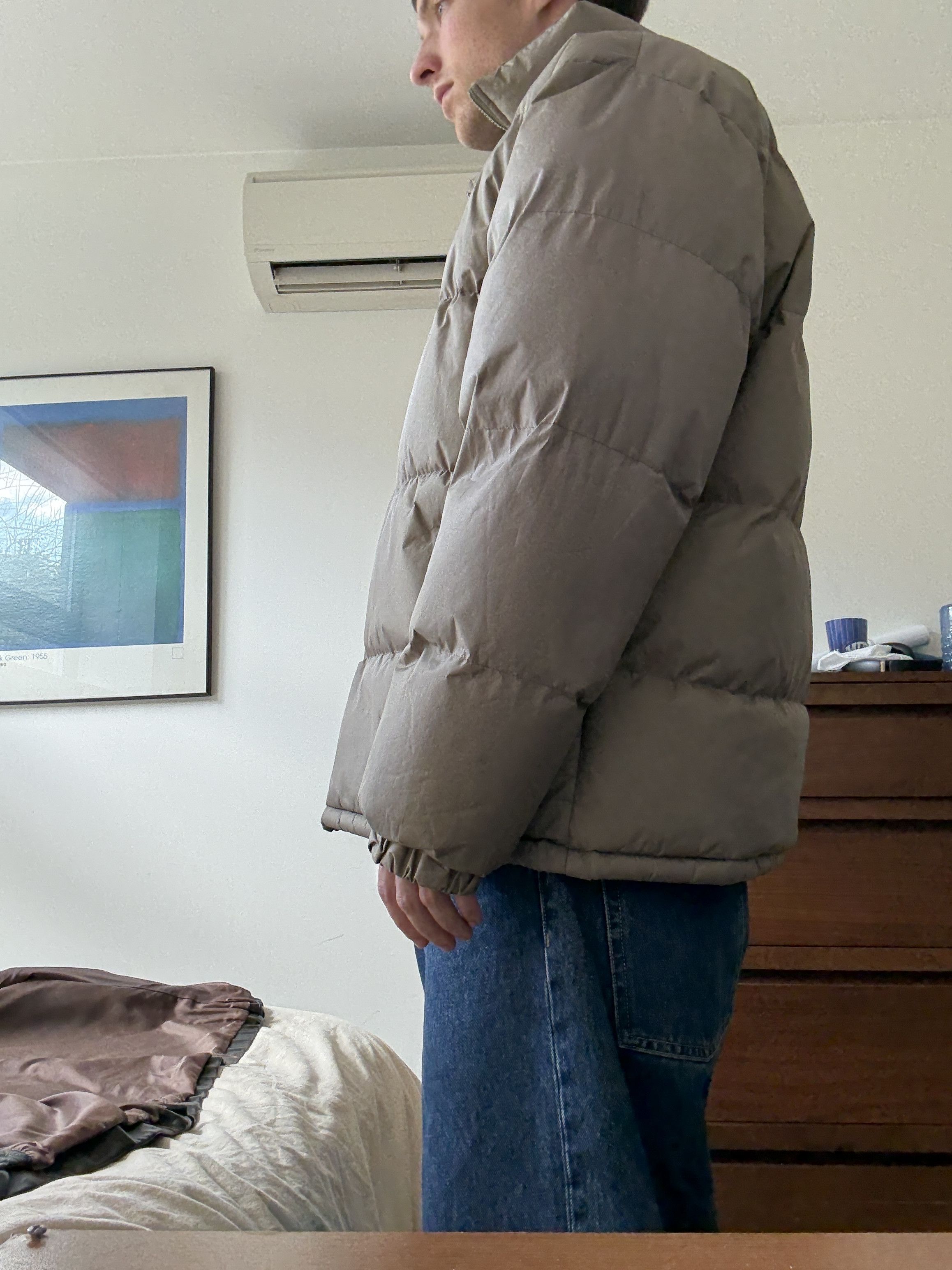 Other Vintage Franklin Allen Taupe Puffy Down Jacket Size US L / EU 52-54 / 3 - 5 Thumbnail