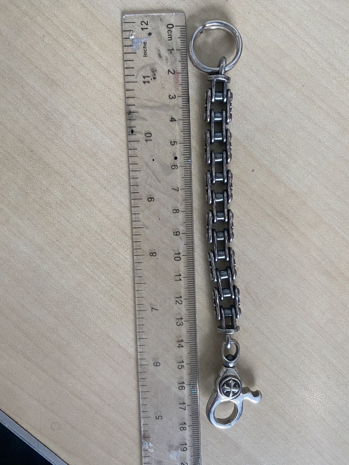 Sterling Silver Silver Bike Chain Keychain Size ONE SIZE - 7 Thumbnail