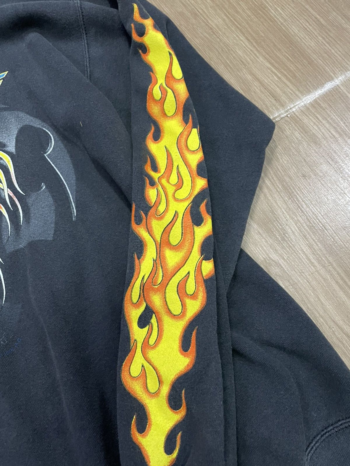 Harley Davidson × Vintage Vintage Harley Davidson flame spell out sweatshirt Size US M / EU 48-50 / 2 - 4 Thumbnail