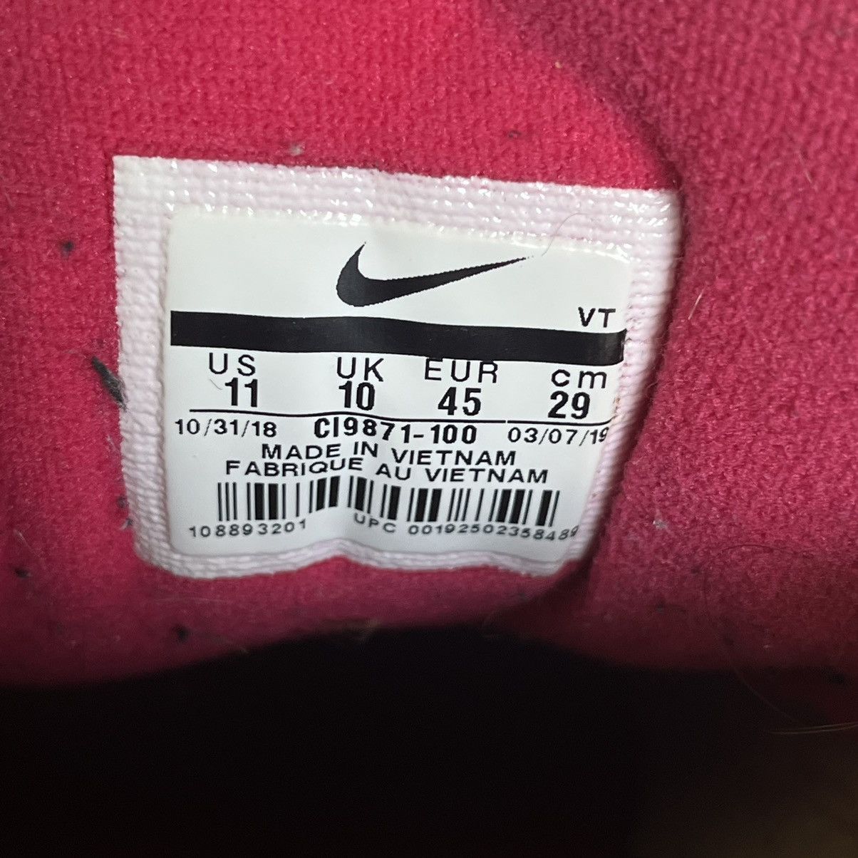 Nike × Vintage Vintage Nike Air Max 97 Volt Pink Shoes CI9871-100 Size 11 Size US 11 / EU 44 - 8 Thumbnail
