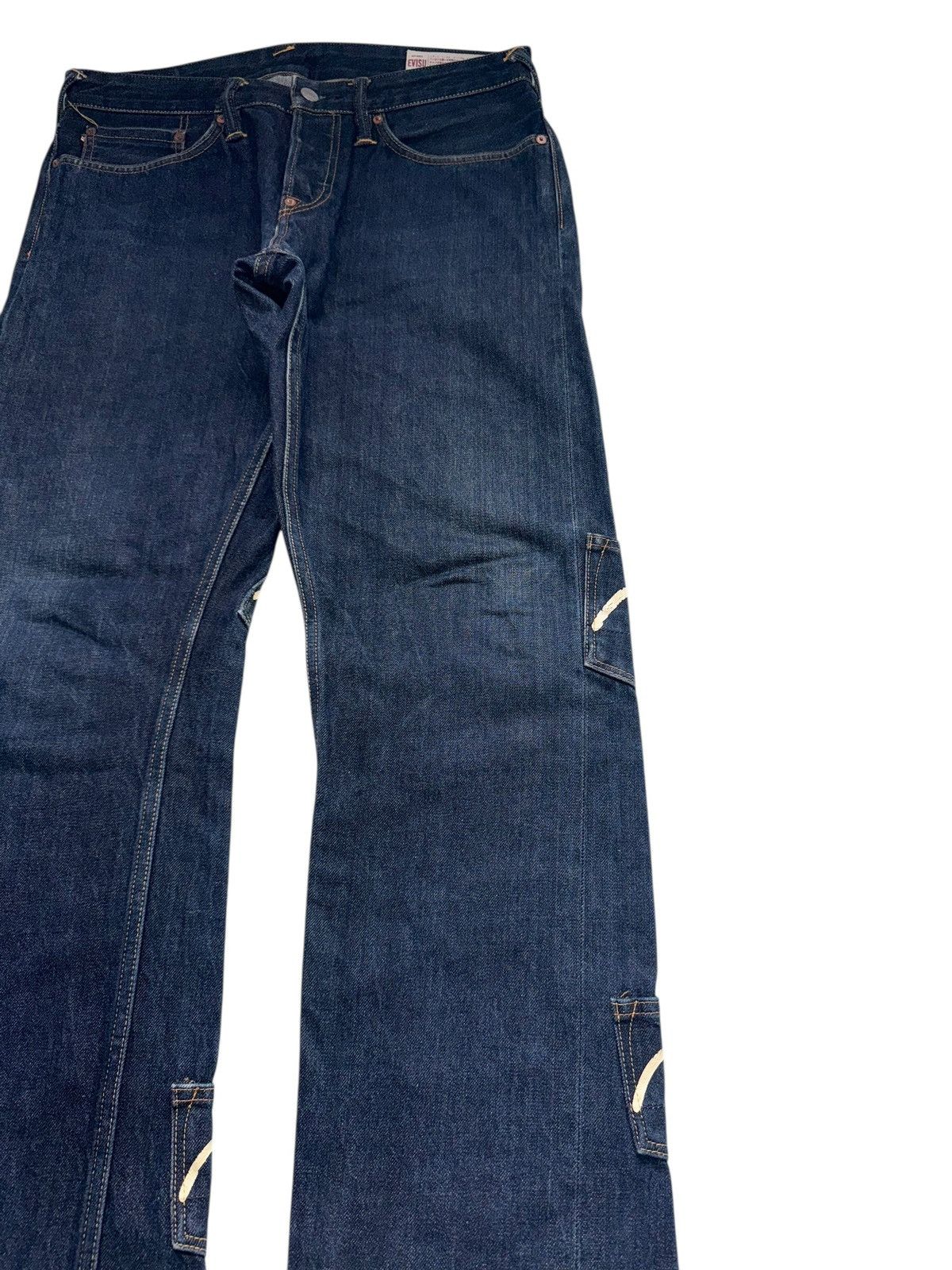 Evisu Rare Evisu Navy Selvedge Denim Jeans Multipocket Japanese Size US 34 / EU 50 - 12 Thumbnail