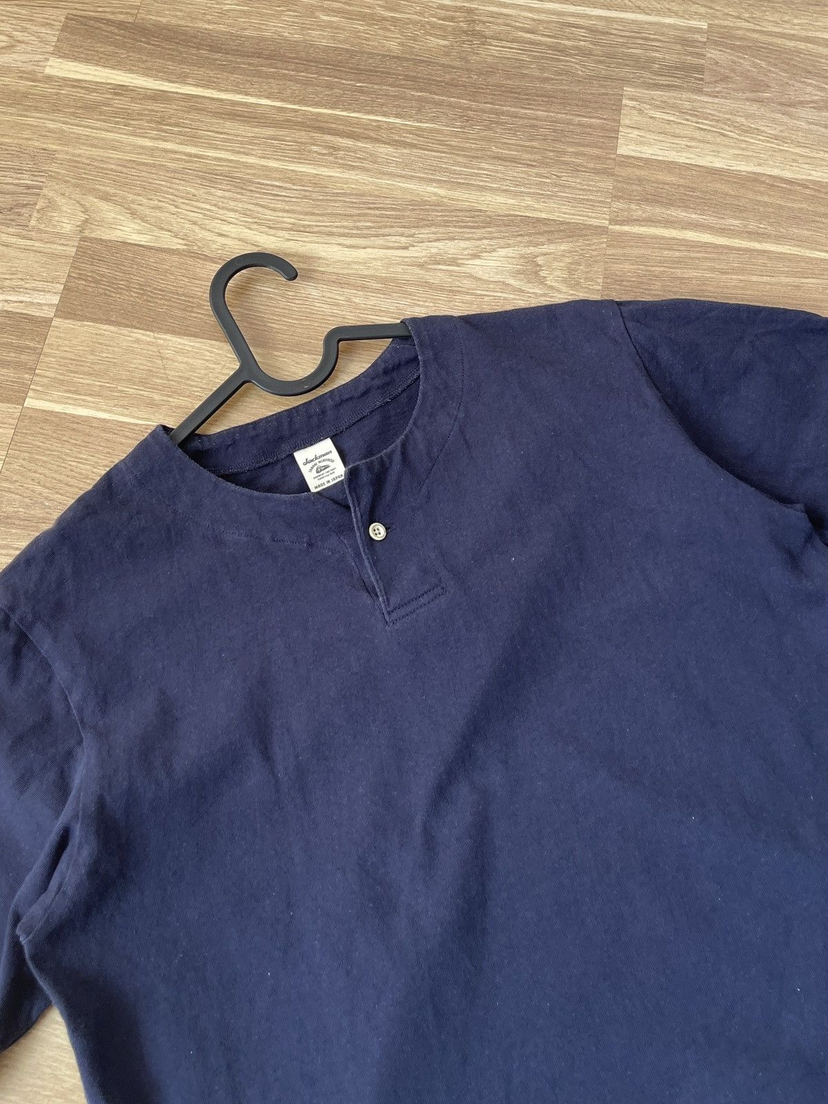 Jackman Jackman Tanabe Meriyasu Japan Cotton Navy Tshirt Size M Size US M / EU 48-50 / 2 - 5 Thumbnail