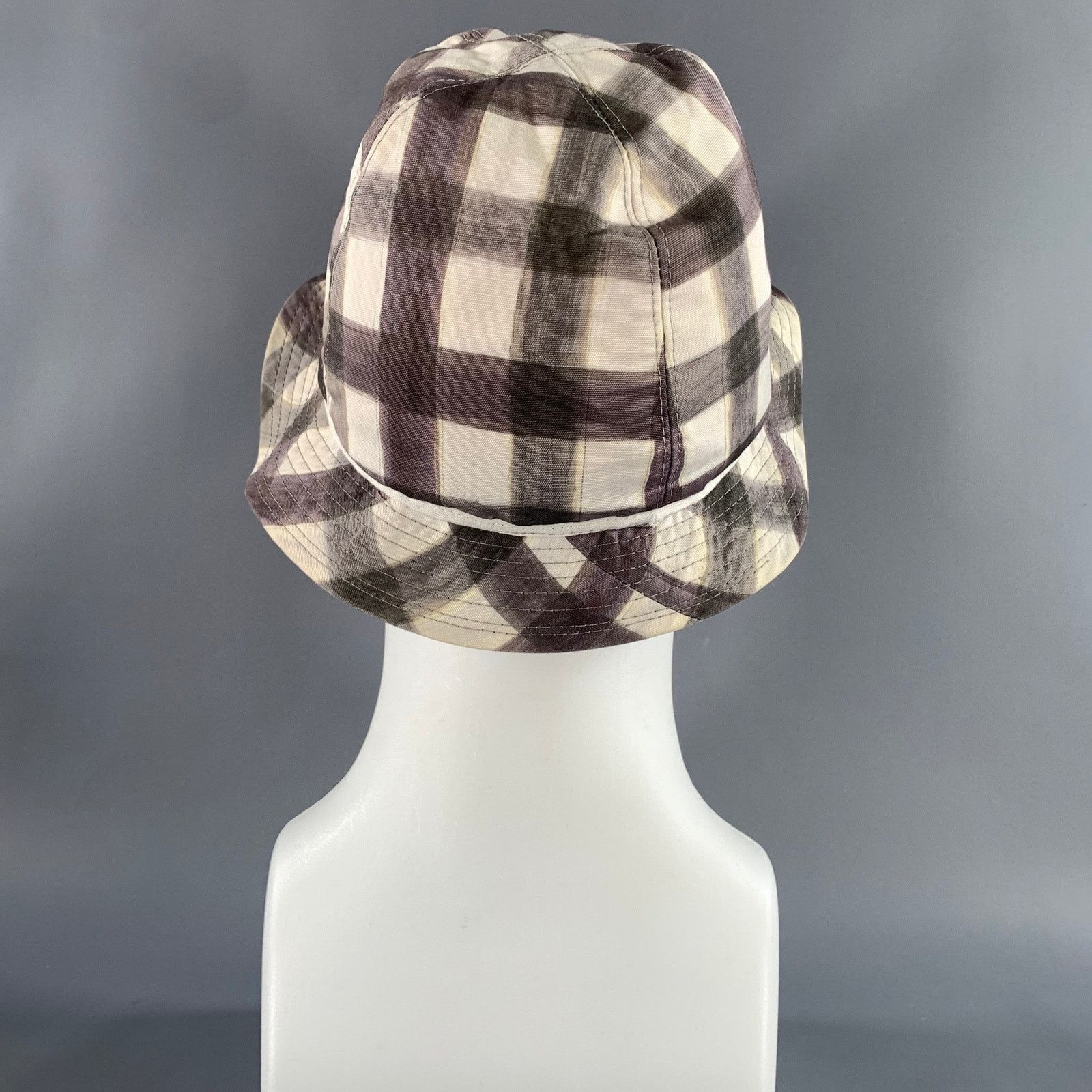 Paul Smith PAUL SMITH Size L Brown White Gingham Cotton Hats Size ONE SIZE - 3 Thumbnail
