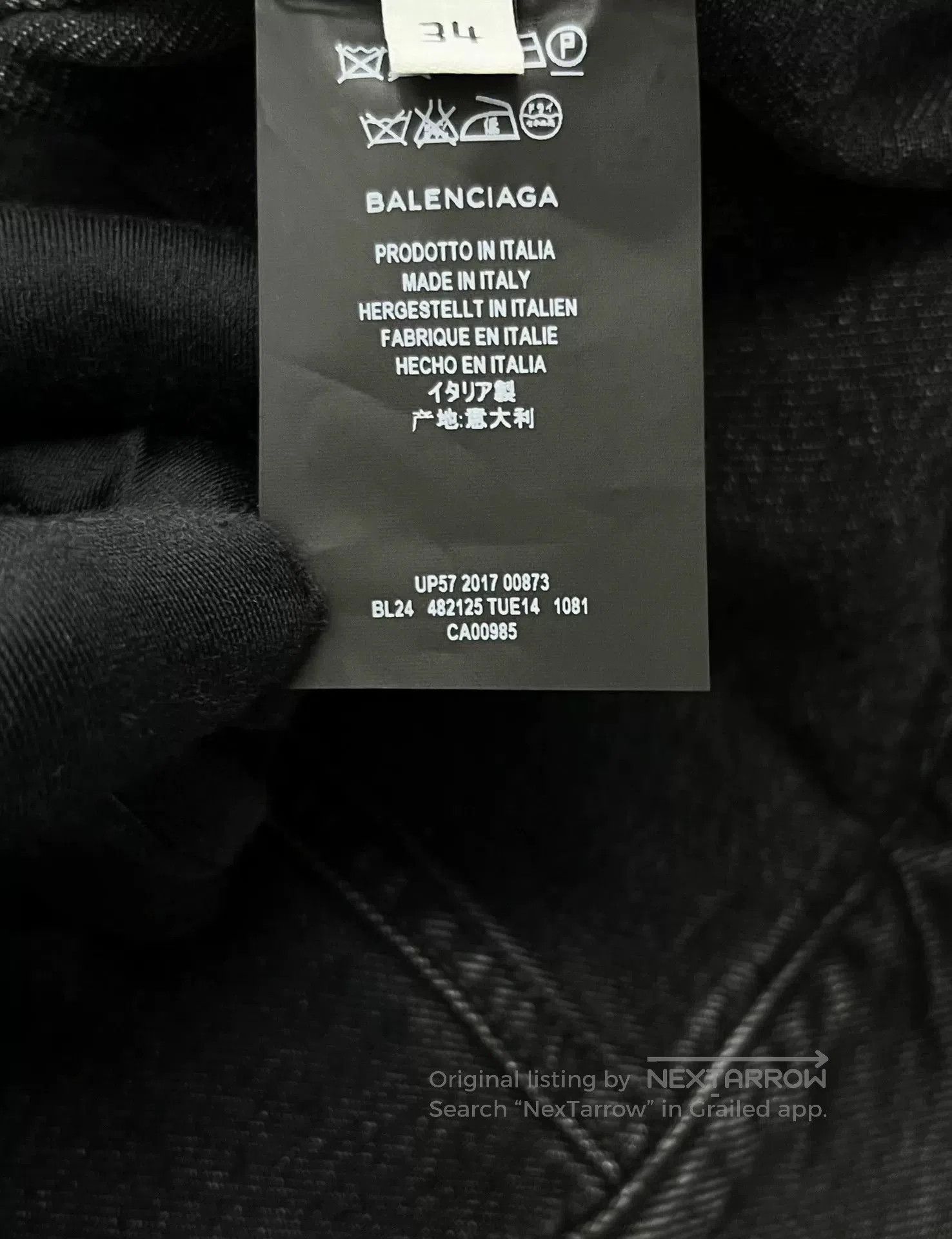 Balenciaga balenciaga black washed denim jacket. Size US M / EU 48-50 / 2 - 5 Thumbnail