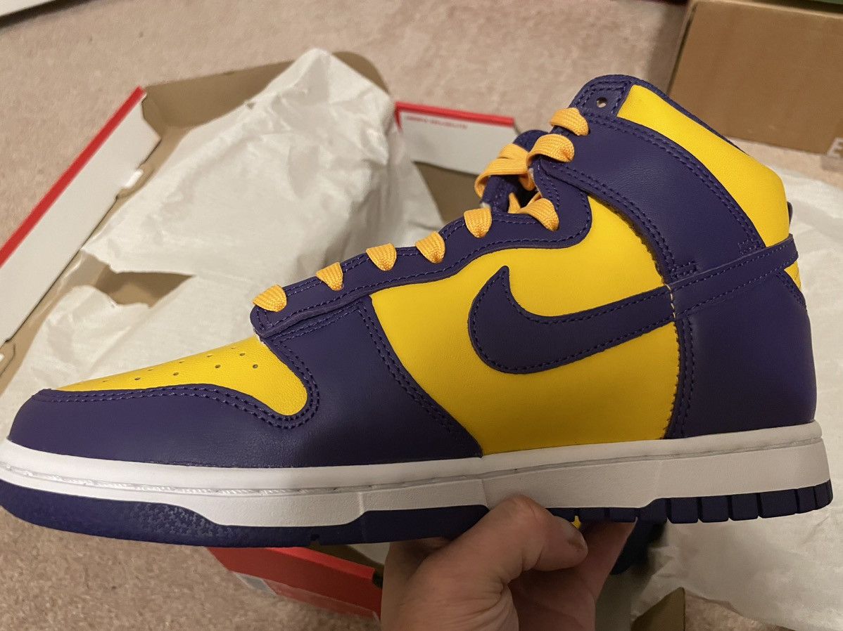Nike Nike Dunk High Lakers Size US 8 / EU 41 - 5 Thumbnail