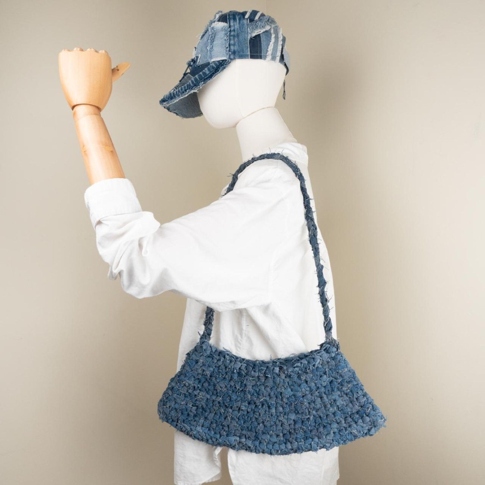 Carhartt Upcycled denim crochet bag Size ONE SIZE - 1 Thumbnail