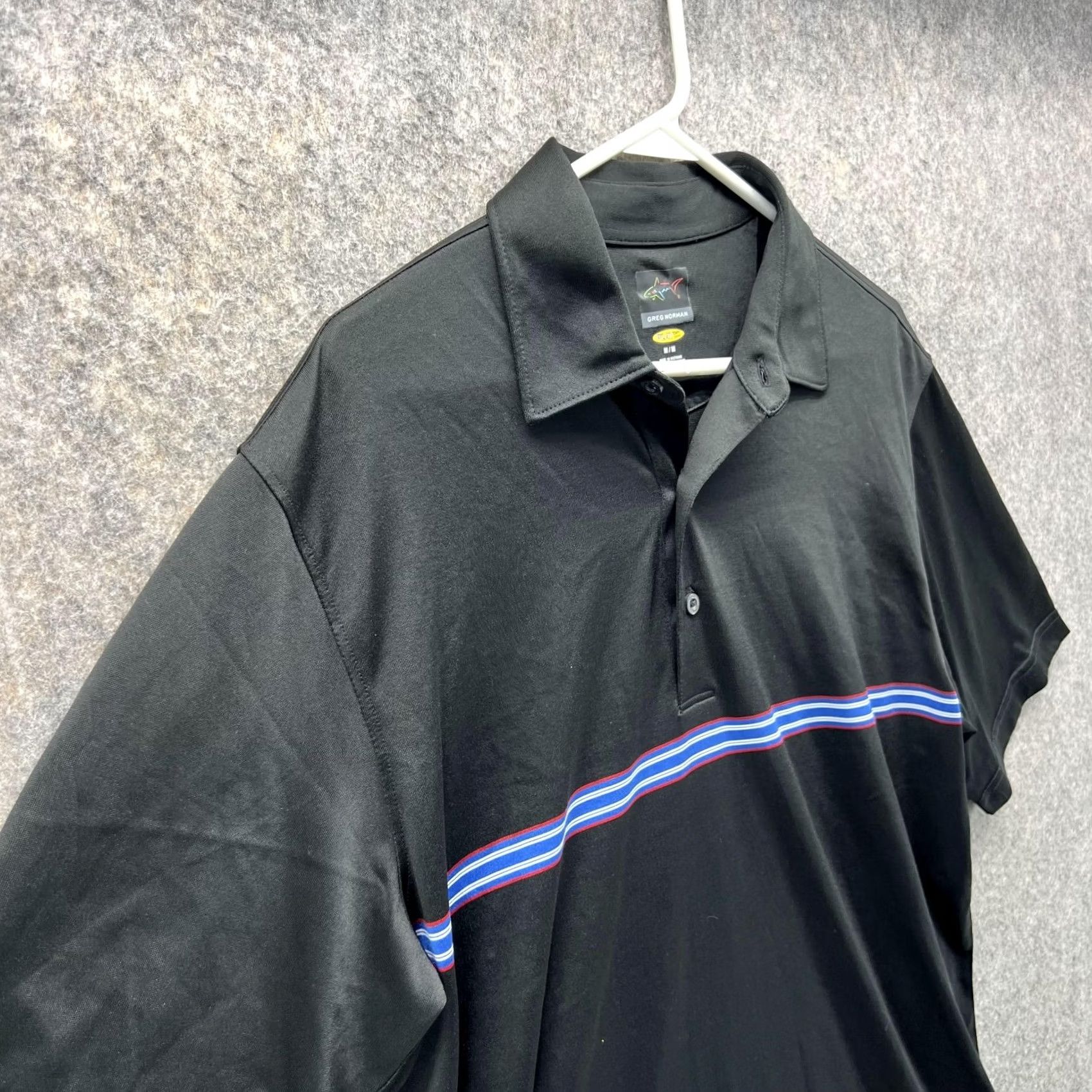 Vintage Greg Norman Polo Shirt Men Medium Adult Black Play Dry Preppy Casual Polyester Polo Shirt Mens Black 90s? Size US M / EU 48-50 / 2 - 3 Thumbnail