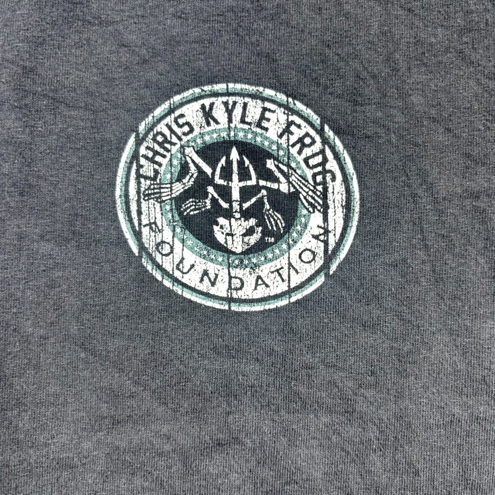 Vintage Alstyle T-Shirt Men’s S Black Cotton Chris Kyle Frog Foundation American Sniper Army Military Steampunk USA Mens Size US S / EU 44-46 / 1 - 2 Thumbnail