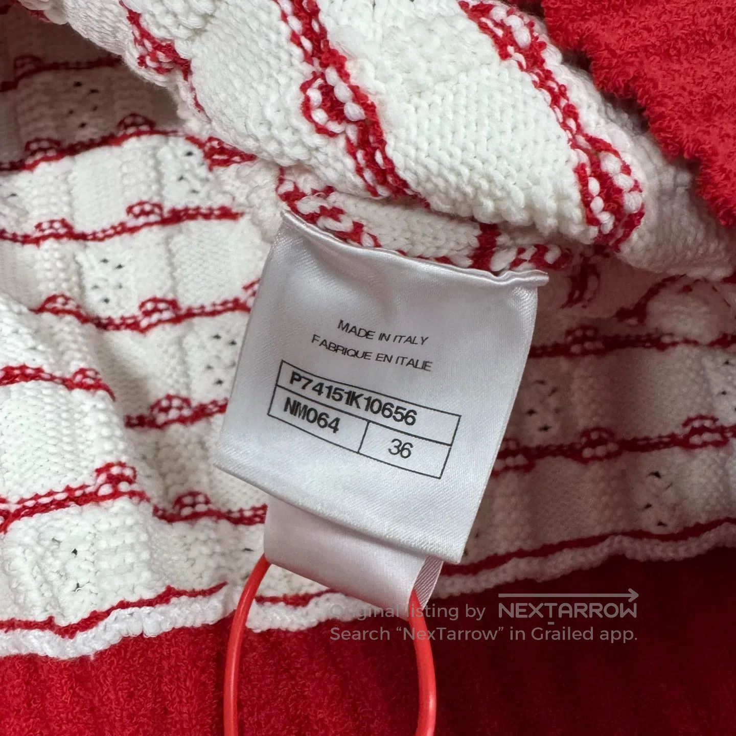 Chanel Chanel Double-C embroidered round-neck short knit sweater| Size S / US 4 / IT 40 - 7 Thumbnail