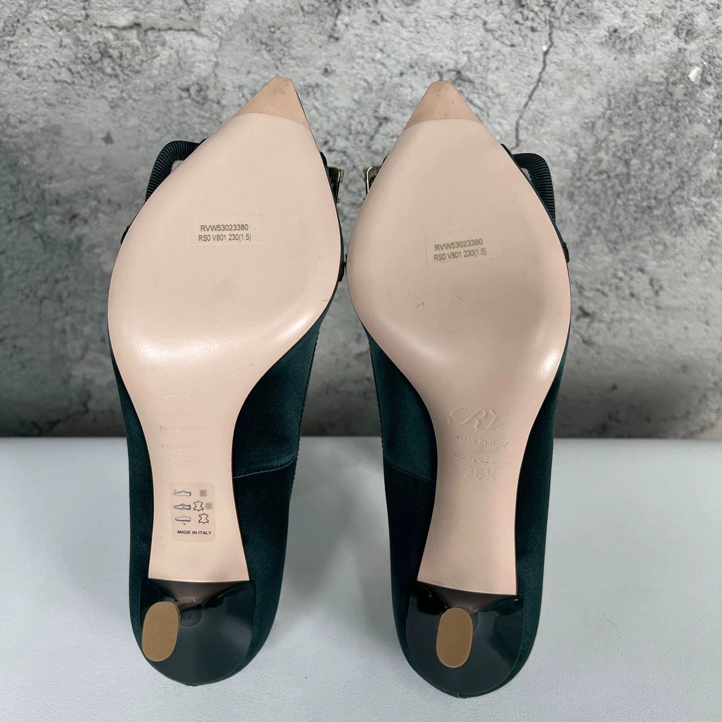 Roger Vivier RV Crystal Buckle High Heels Women's 36.5 Size US 6 / IT 36 - 5 Thumbnail