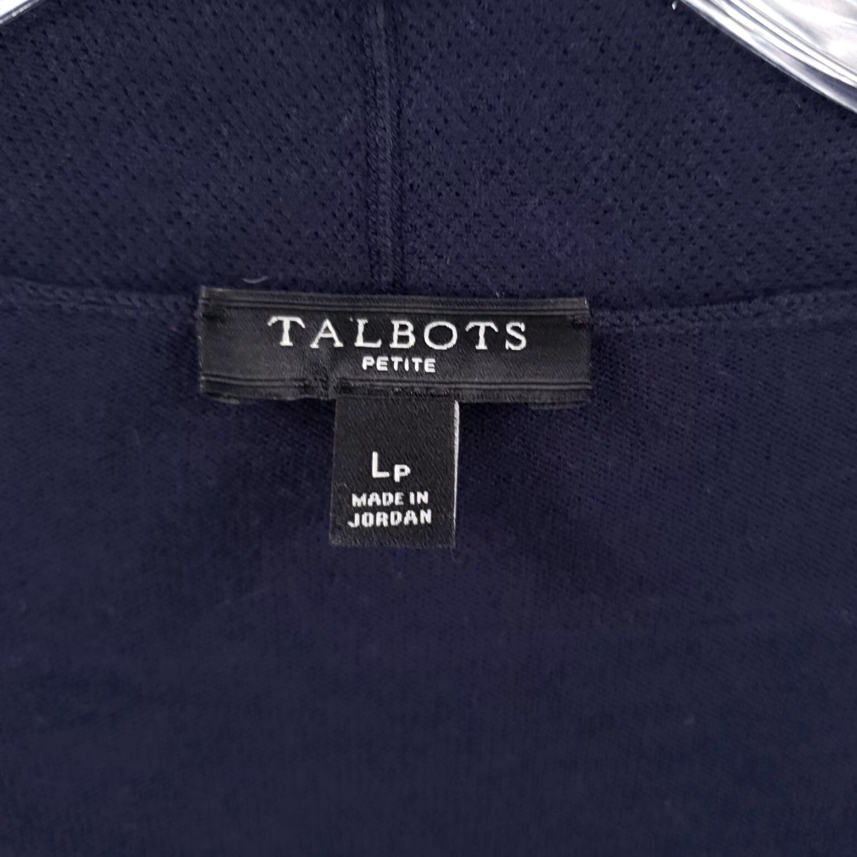 Talbots Talbots Cardigan Womens PL Large Petite Blue Open Front Long Sleeve Knit Sweater Cardigan Size L / US 10 / IT 46 - 3 Thumbnail