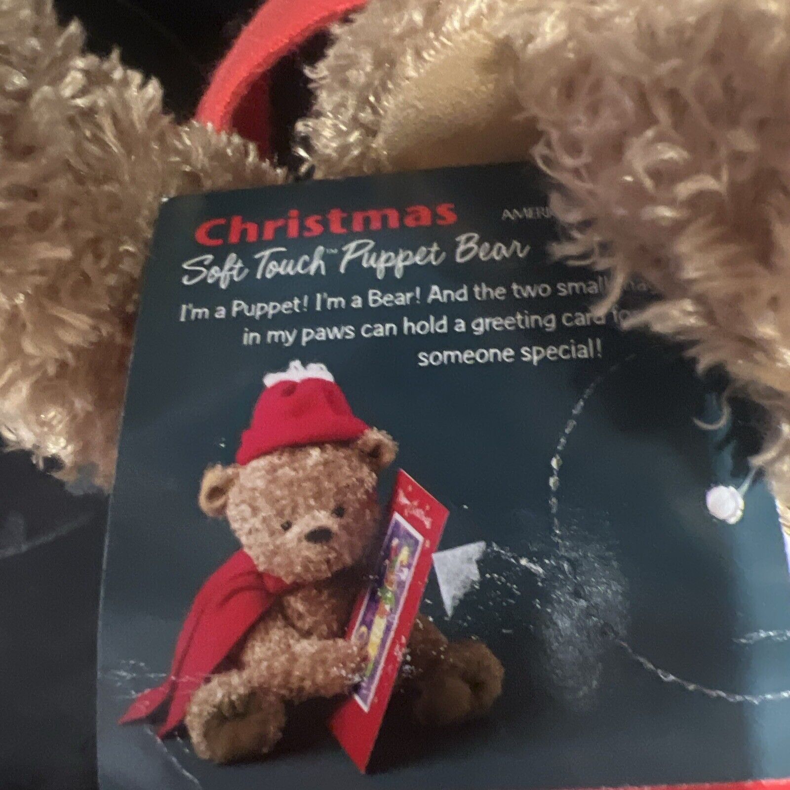 & Other Stories Vintage Holiday Soft Puppet Bear Christmas Plush Stuffed... Size ONE SIZE - 2 Thumbnail