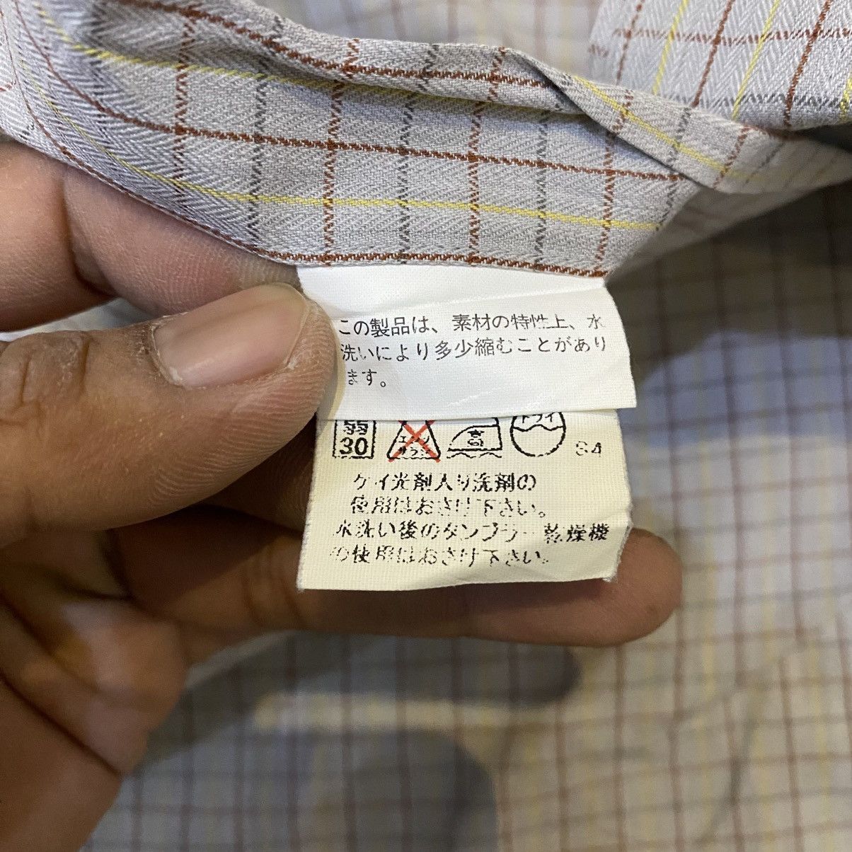 Burberry 1990s Burberry Black Label Plaid Button Ups Shirts Size US L / EU 52-54 / 3 - 13 Thumbnail