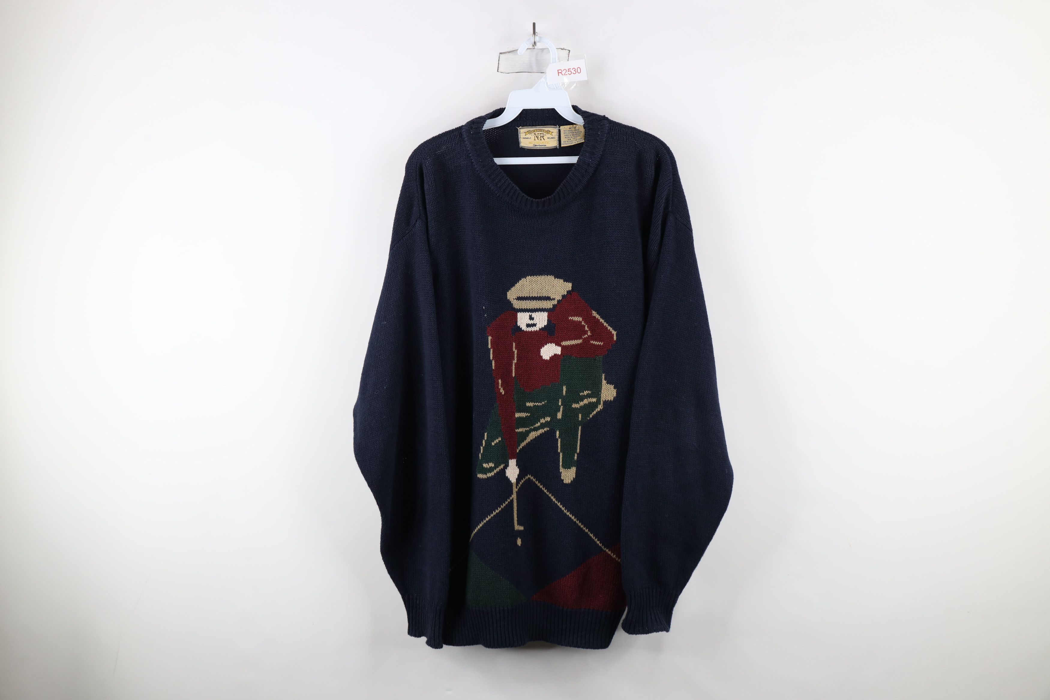 Vintage Vintage 90s Streetwear Distressed All Over Print Sweater Size US M / EU 48-50 / 2 - 1 Thumbnail