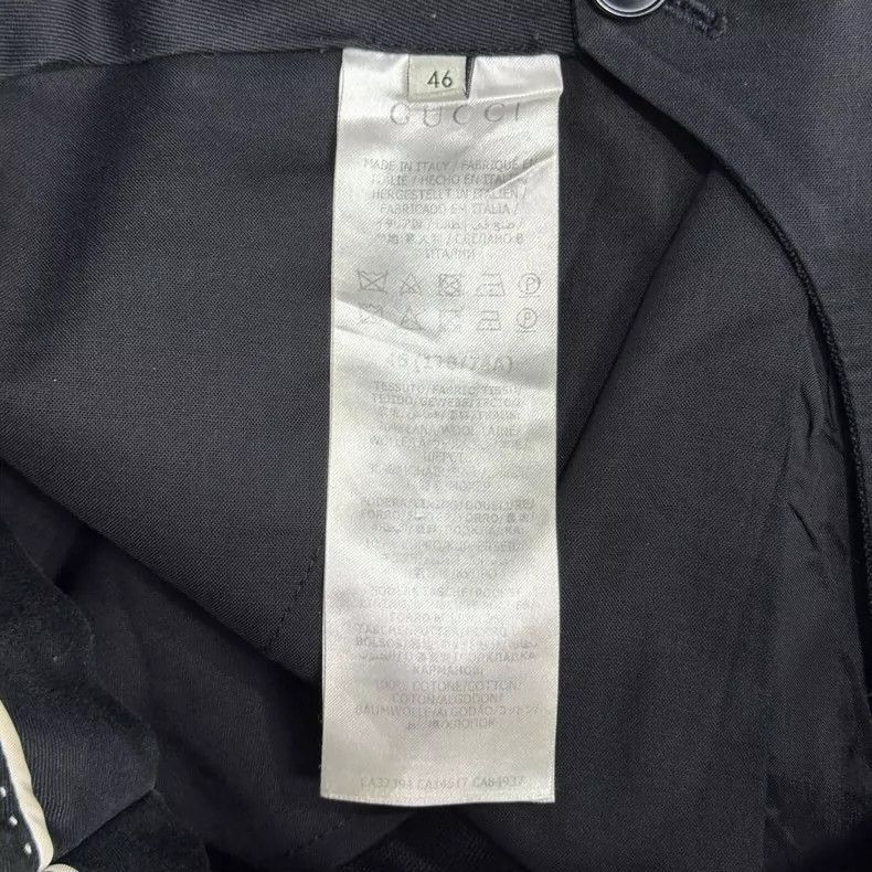 GUCCI Logo Tailored Pants Size 46-2505